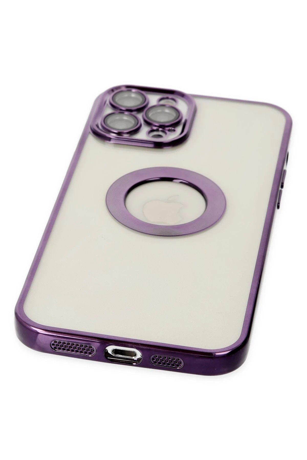 Newface iPhone 12 Pro Max Kılıf Slot Silikon - Mor