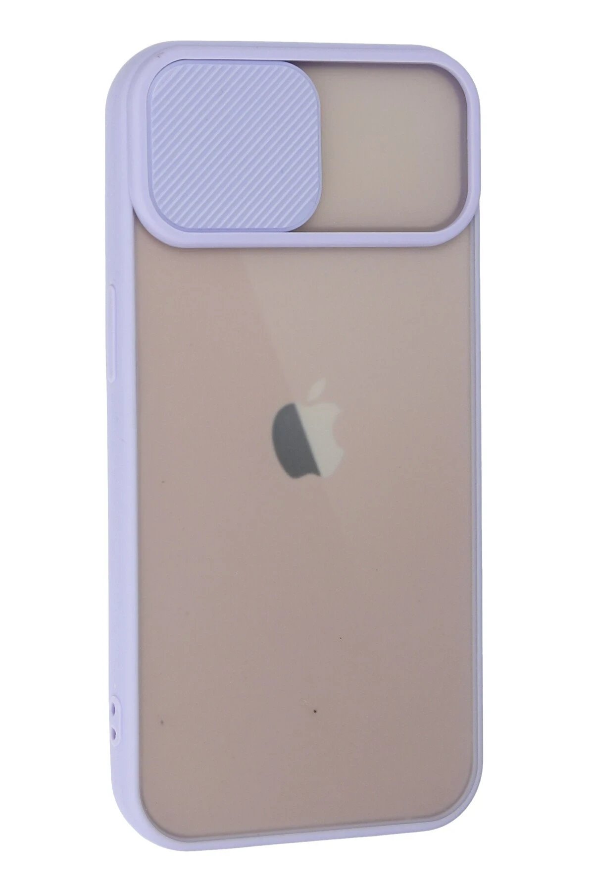 Newface iPhone 13 Kılıf Palm Buzlu Kamera Sürgülü Silikon - Lila