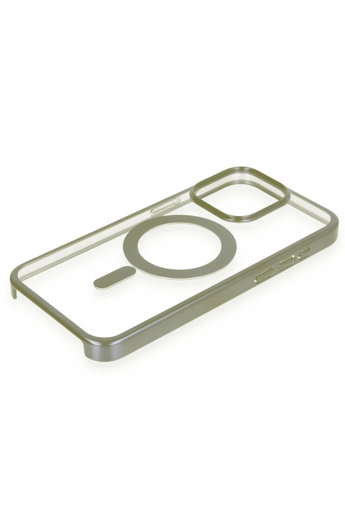 Newface iPhone 15 Pro Max Kılıf Erozi Magsafe Kapak - Gri