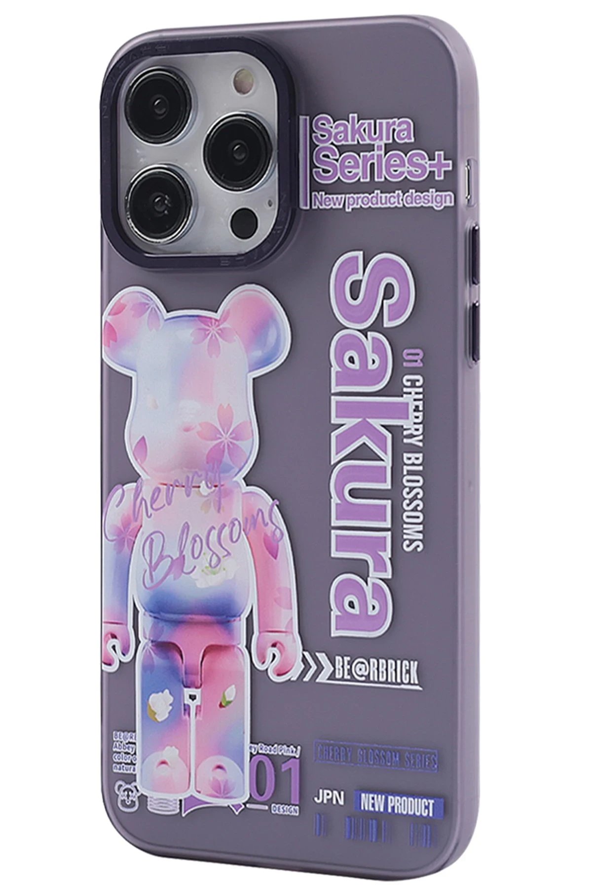 Newface iPhone 13 Pro Kılıf Prada Desenli Kapak - Prada Mor - 1