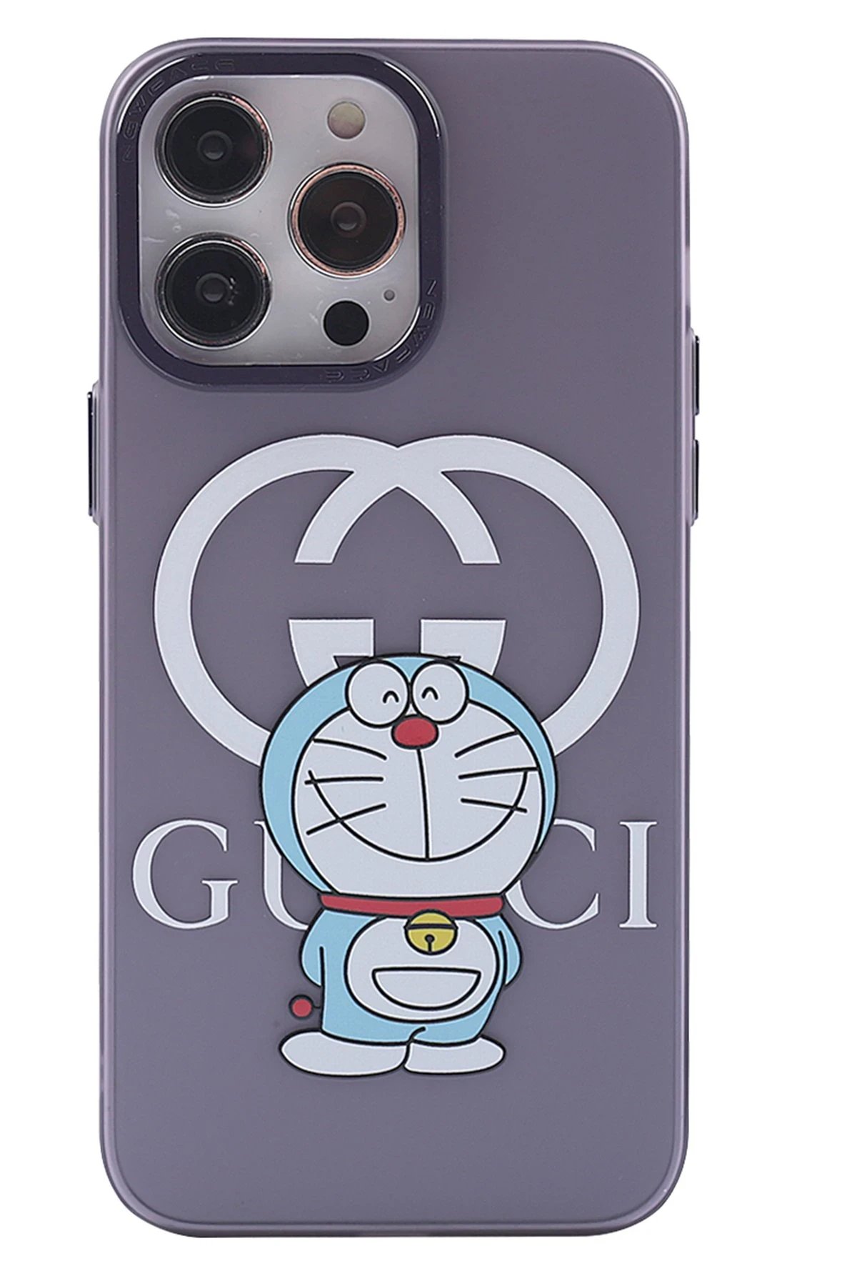 Newface iPhone 13 Pro Max Kılıf Prada Desenli Kapak - Prada Mor - 3