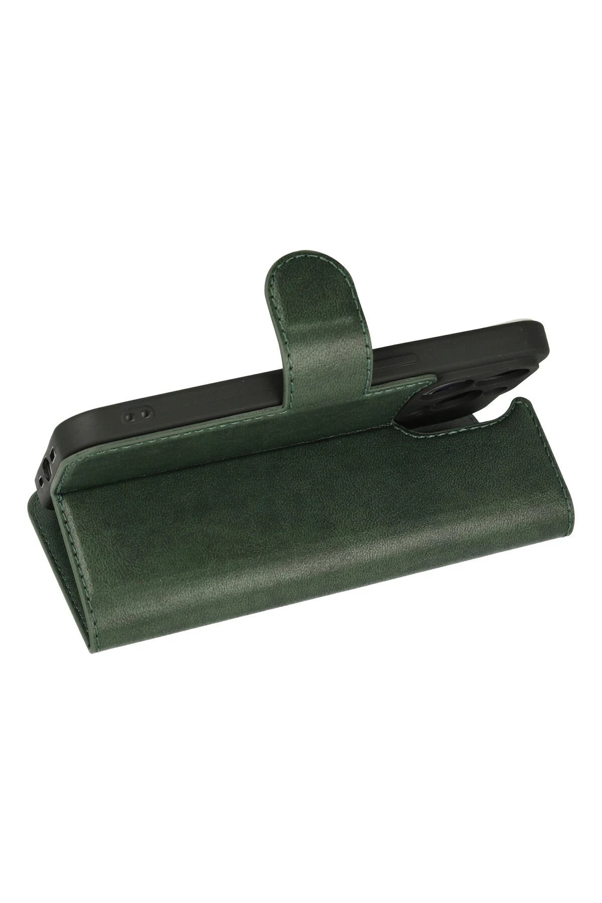 Newface iPhone 13 Pro Max Kılıf Trend S Plus Kapaklı Kılıf - Yeşil