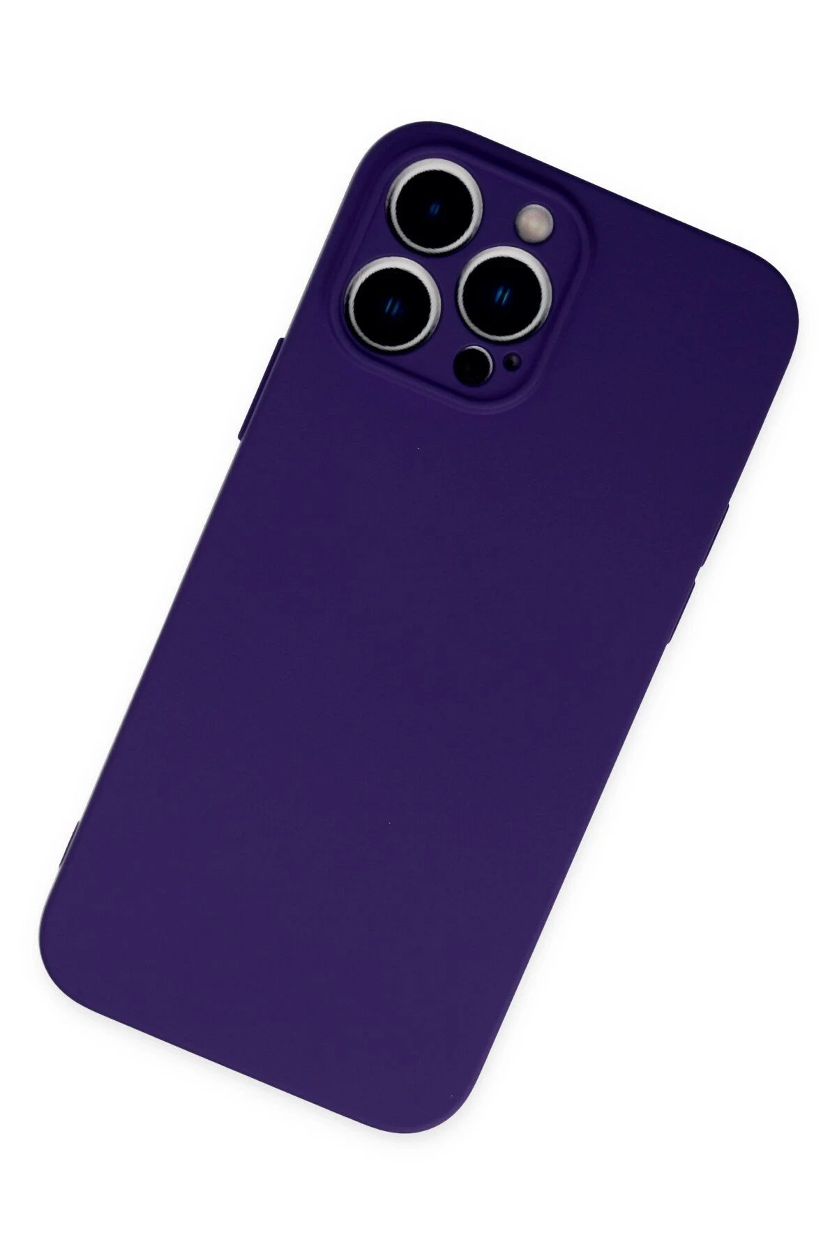 Newface iPhone 13 Pro Kılıf Nano içi Kadife Silikon - Mor