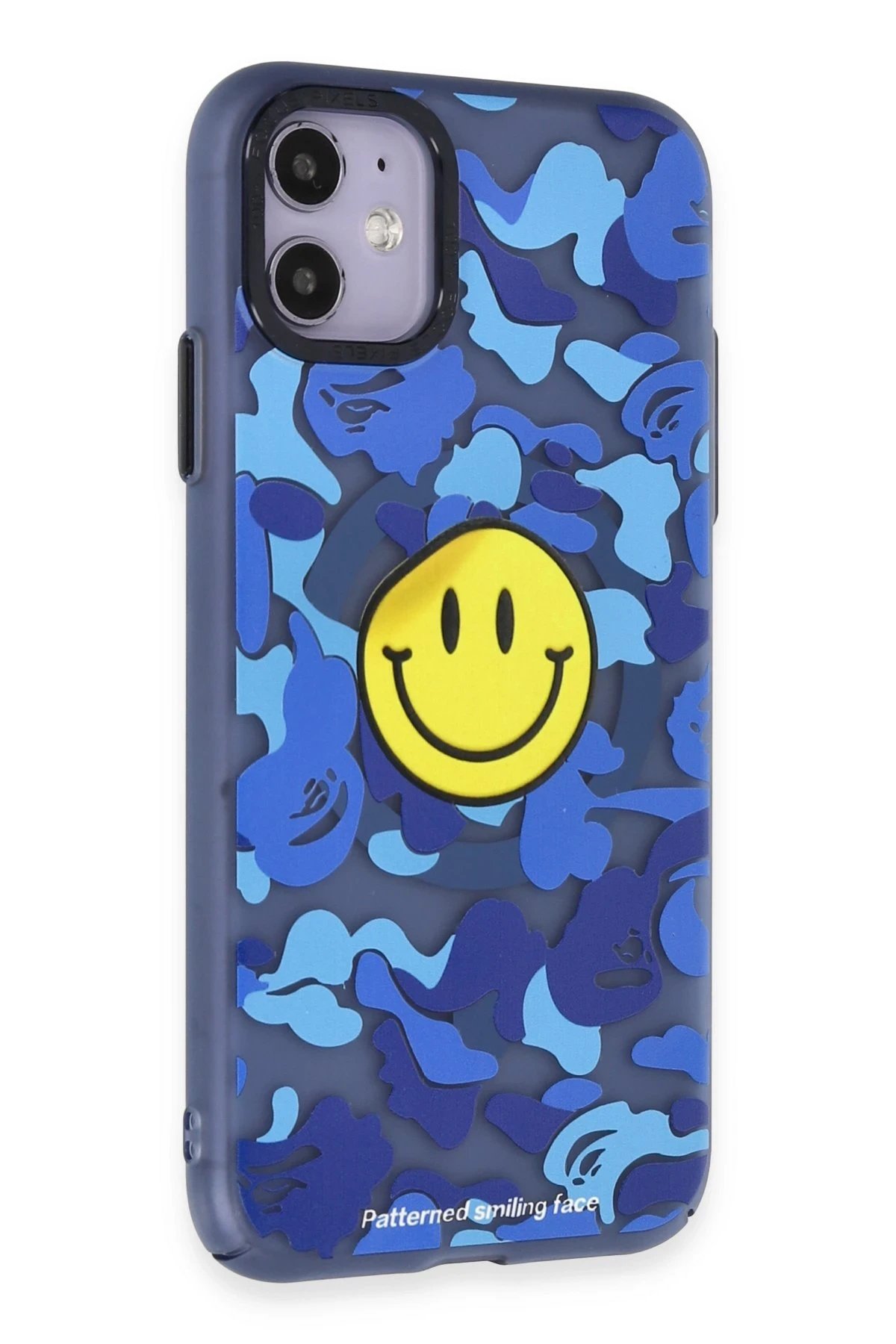 Newface iPhone 11 Kılıf Apollo Magneticsafe Desenli Kapak - Apollo Mavi - 1