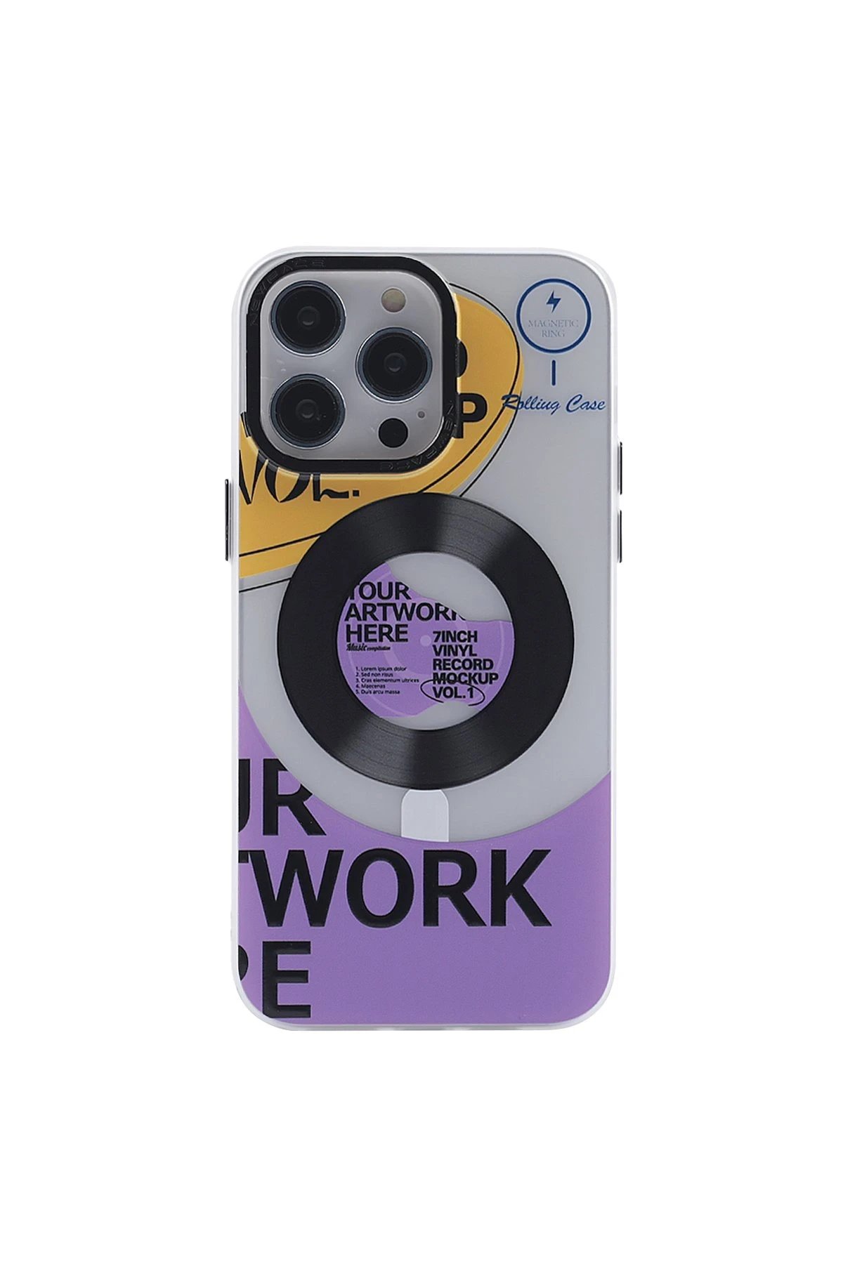 Newface iPhone 14 Pro Kılıf Apollo Magneticsafe Desenli Kapak - Apollo Şeffaf - 6
