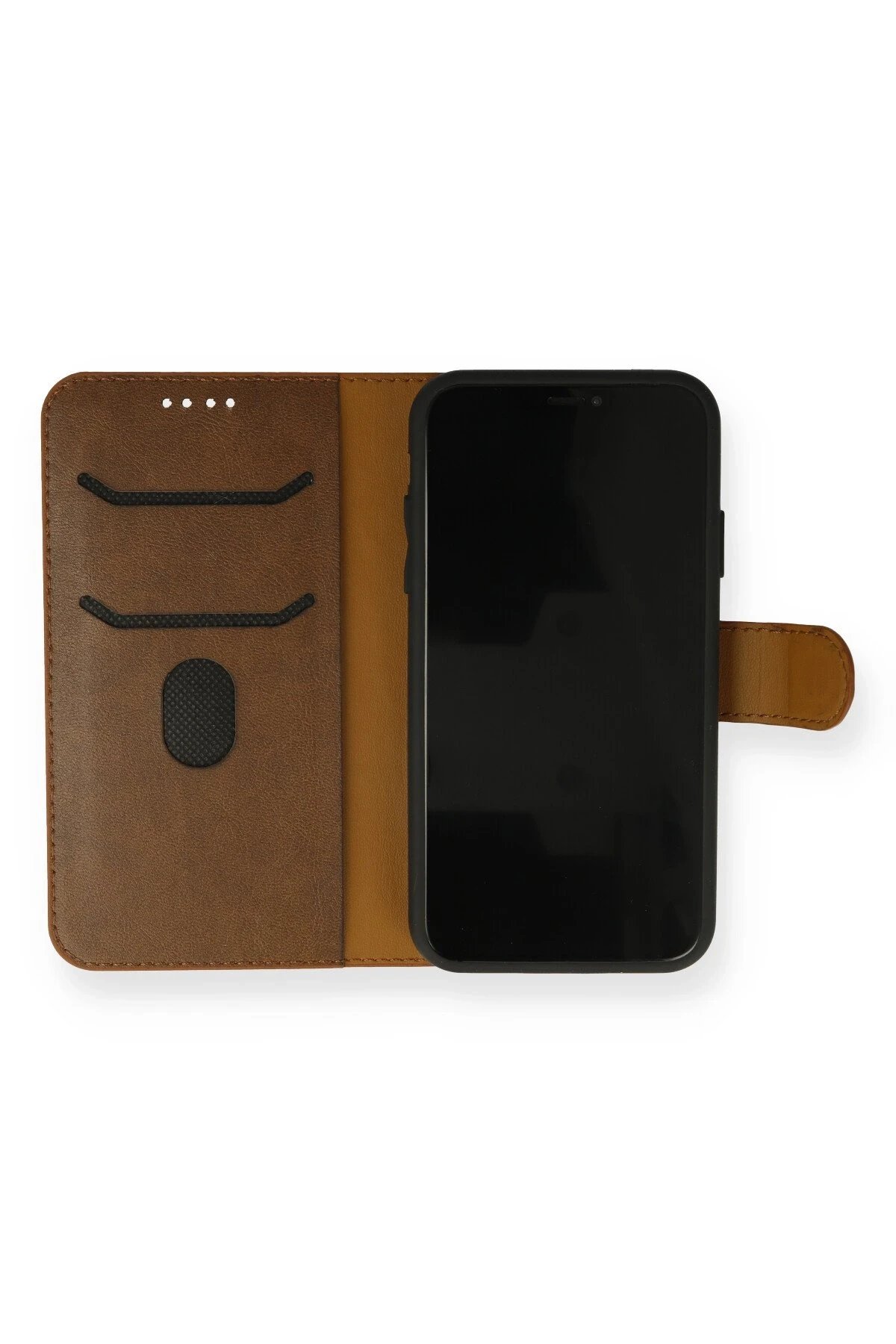 Newface iPhone 13 Mini Kılıf Trend S Plus Kapaklı Kılıf - Taba