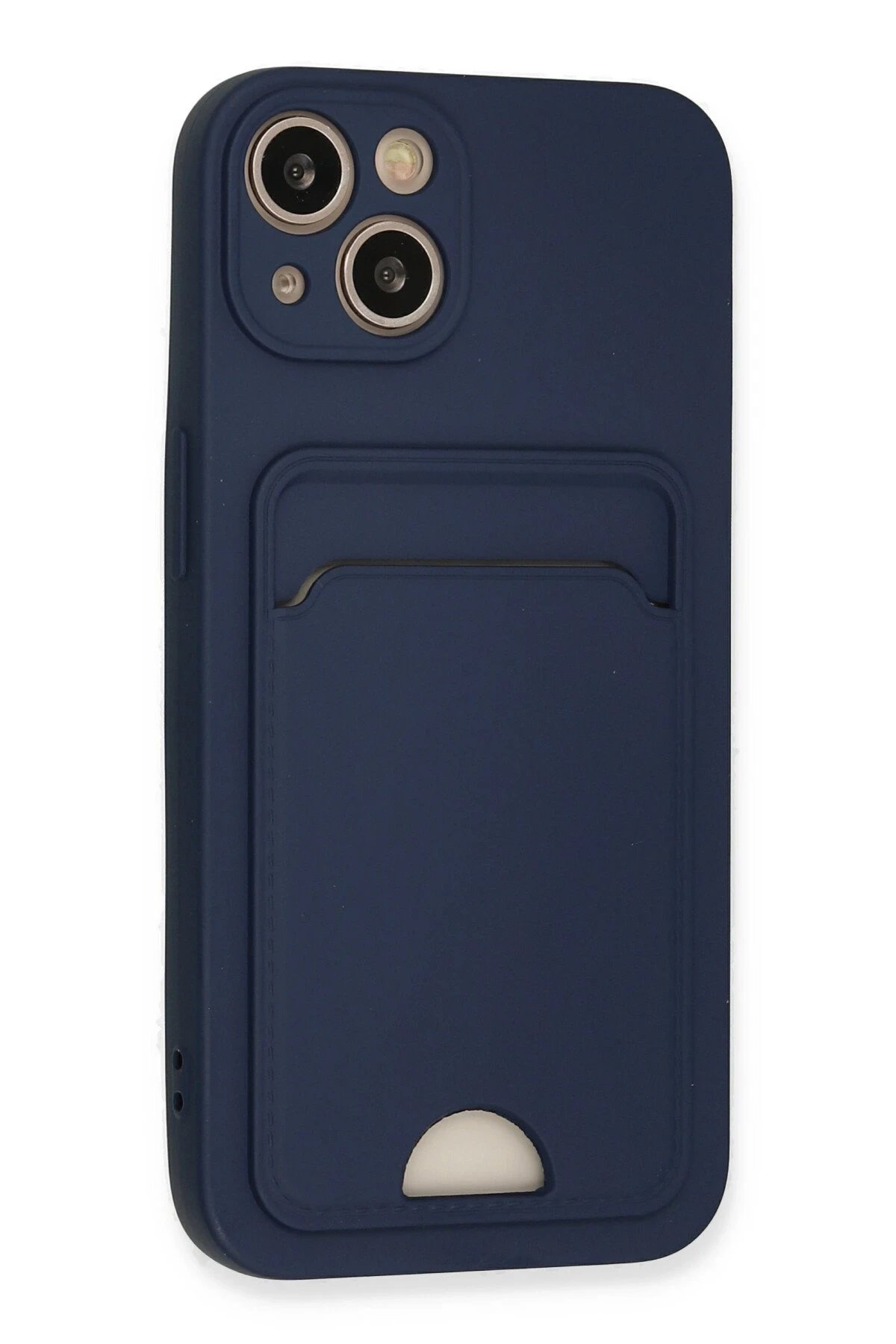 Newface iPhone 13 Kılıf Kelvin Kartvizitli Silikon - Lacivert