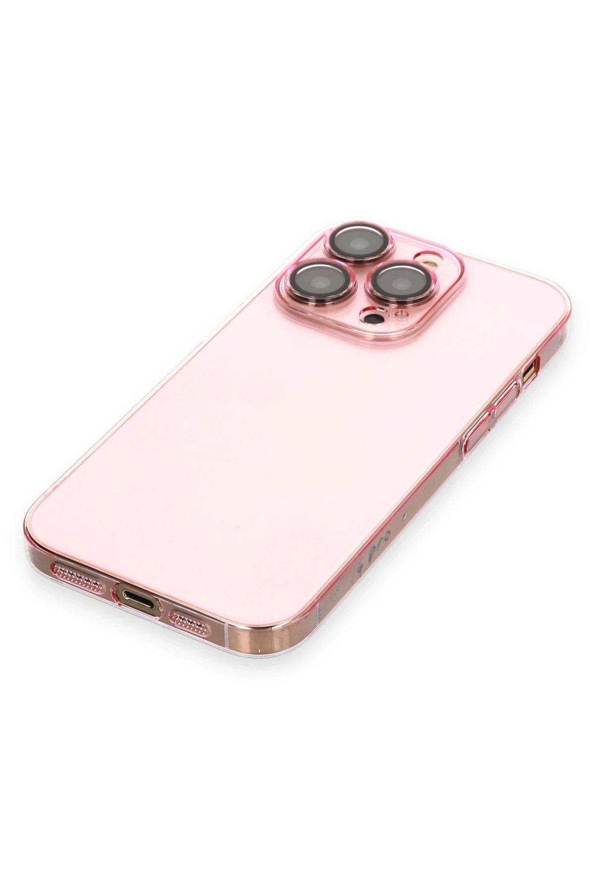 Newface iPhone 14 Pro Kılıf Armada Lensli Kapak - Rose Gold