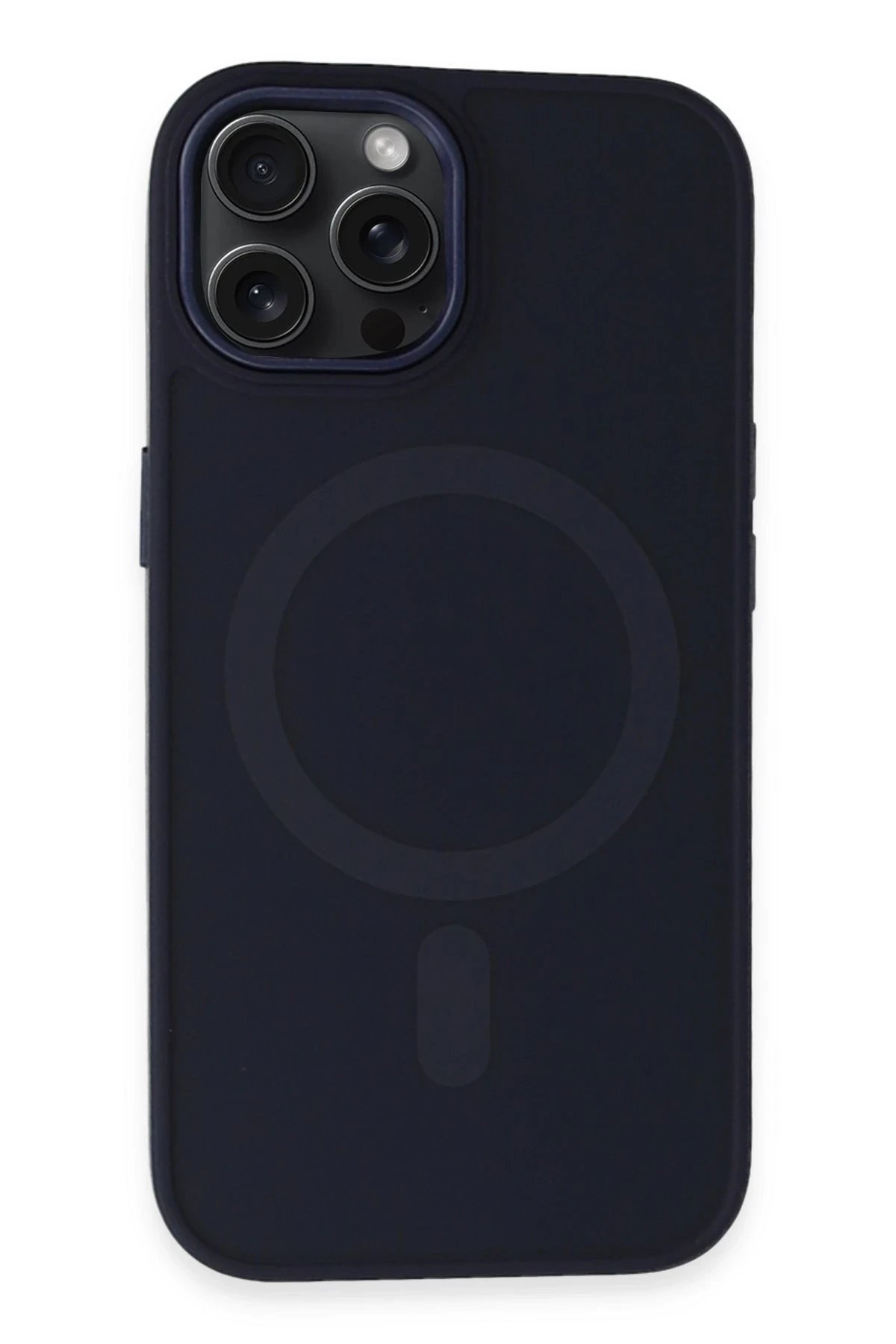 Newface iPhone 15 Pro Kılıf Oslo Magsafe Kapak - Lacivert