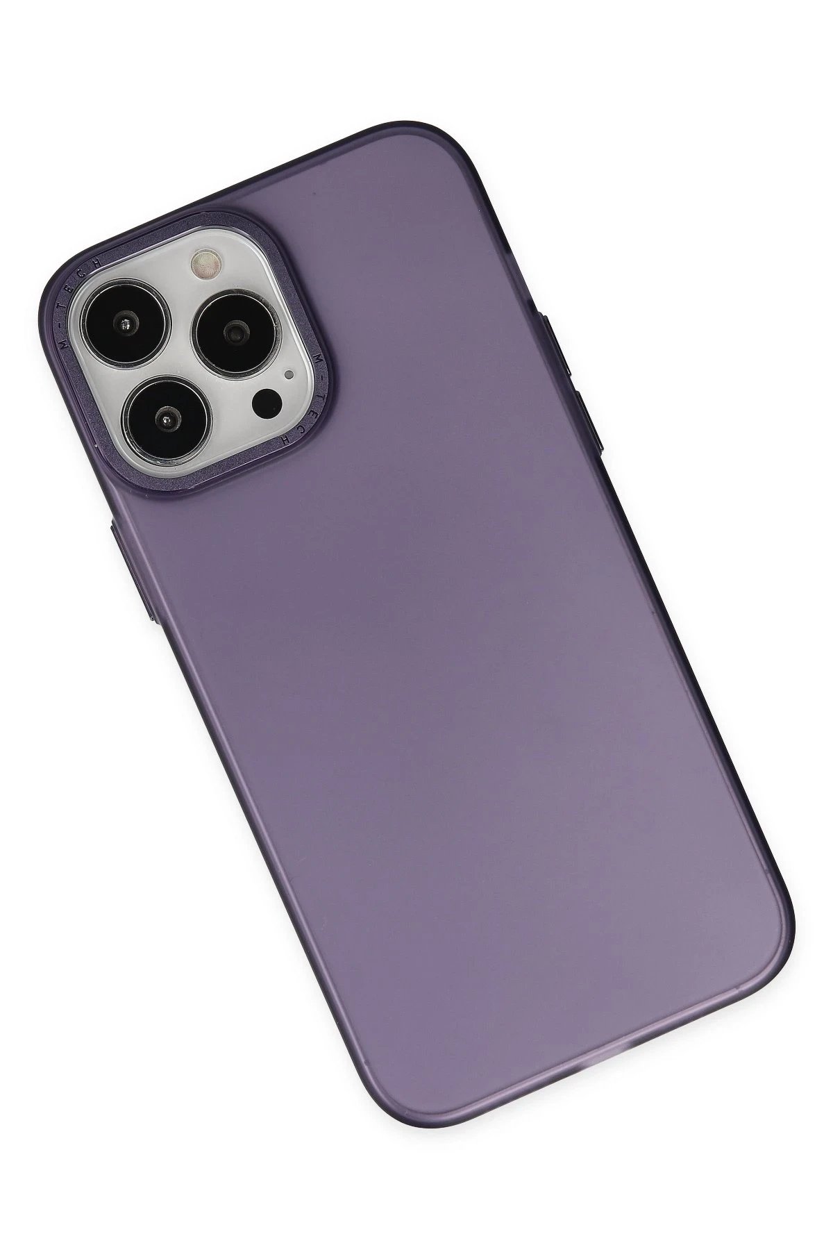 Newface iPhone 13 Pro Kılıf Modos Metal Kapak - Derin Mor