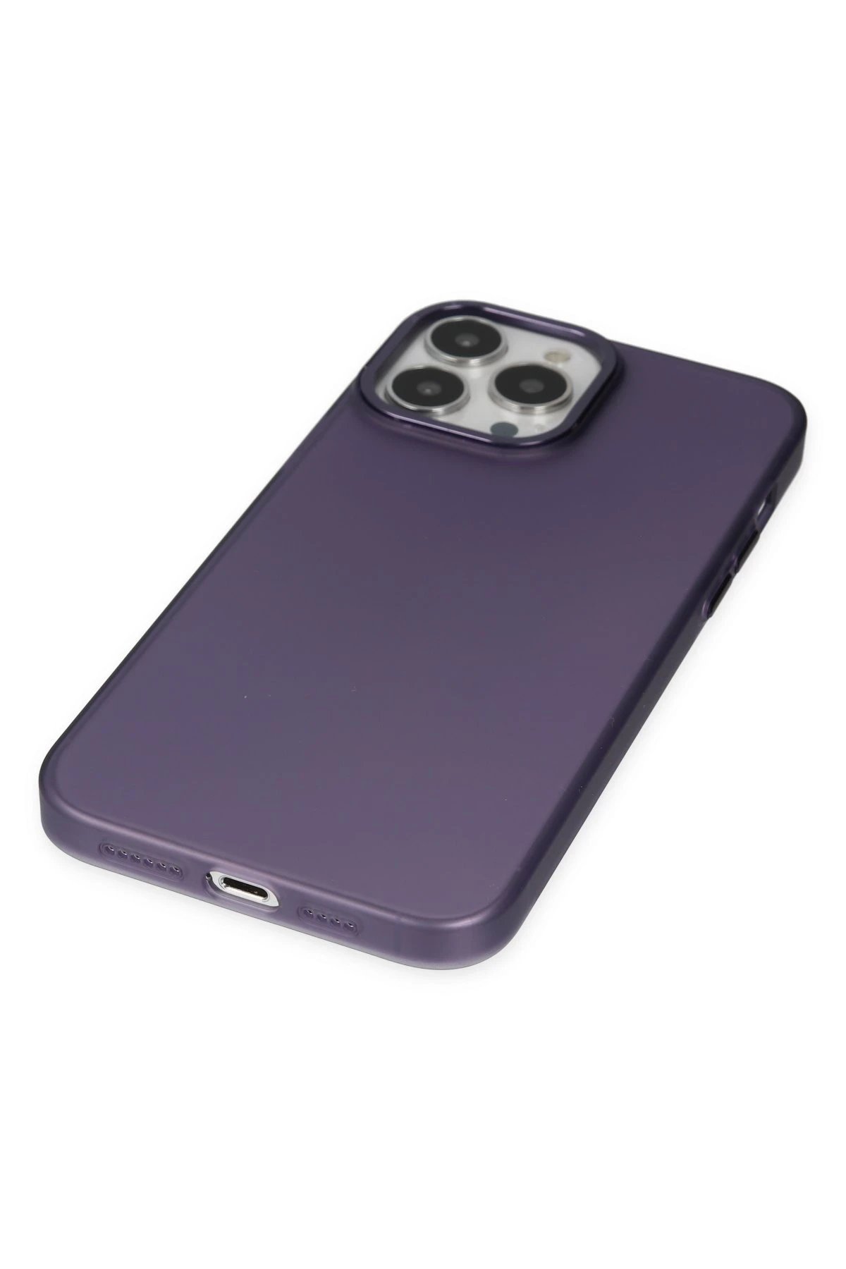 Newface iPhone 13 Pro Kılıf Modos Metal Kapak - Derin Mor