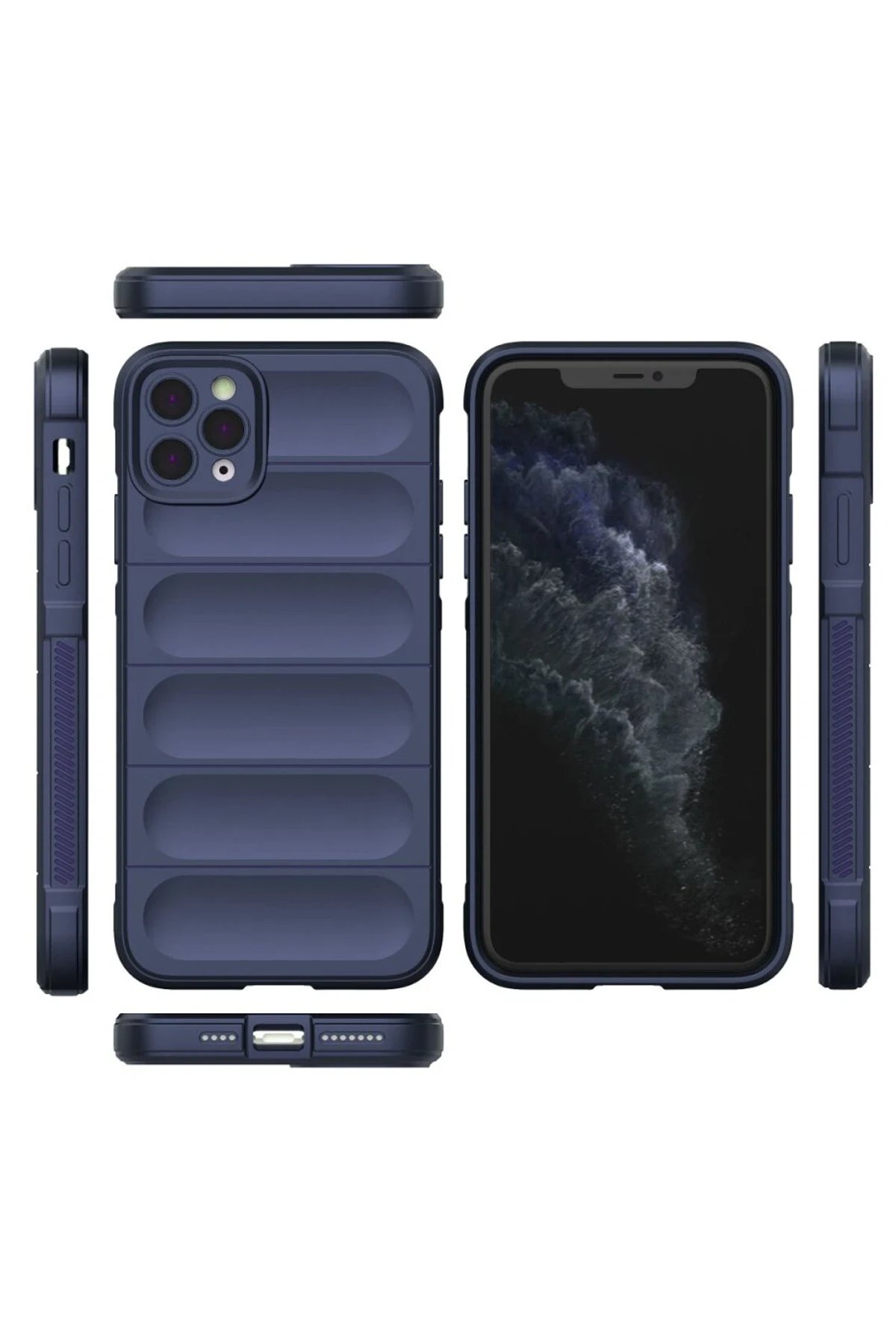 Newface iPhone 11 Pro Kılıf Optimum Silikon - Lacivert