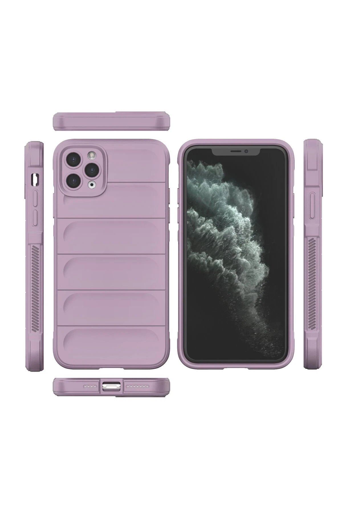 Newface iPhone 11 Pro Kılıf Optimum Silikon - Mor