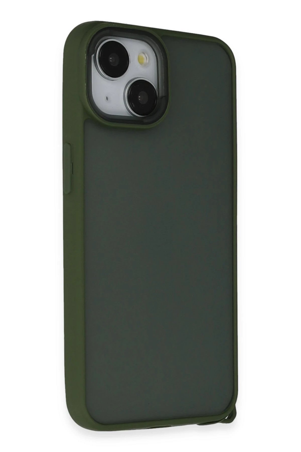 Newface iPhone 15 Kılıf Elegant Kapak - Yeşil