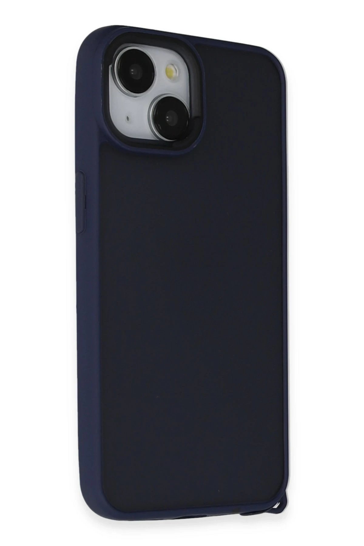 Newface iPhone 15 Kılıf Elegant Kapak - Lacivert