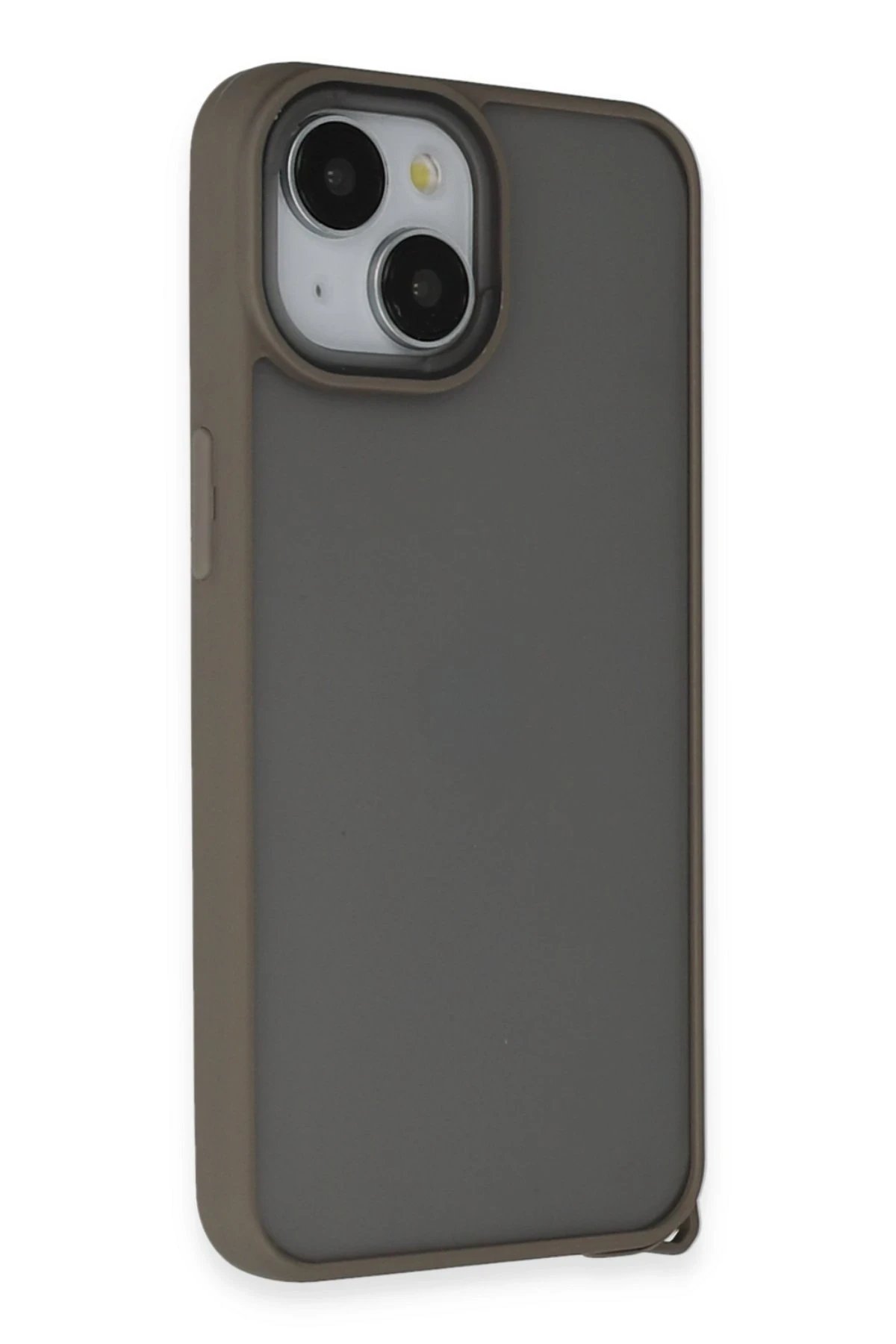 Newface iPhone 15 Kılıf Elegant Kapak - Titan Gri