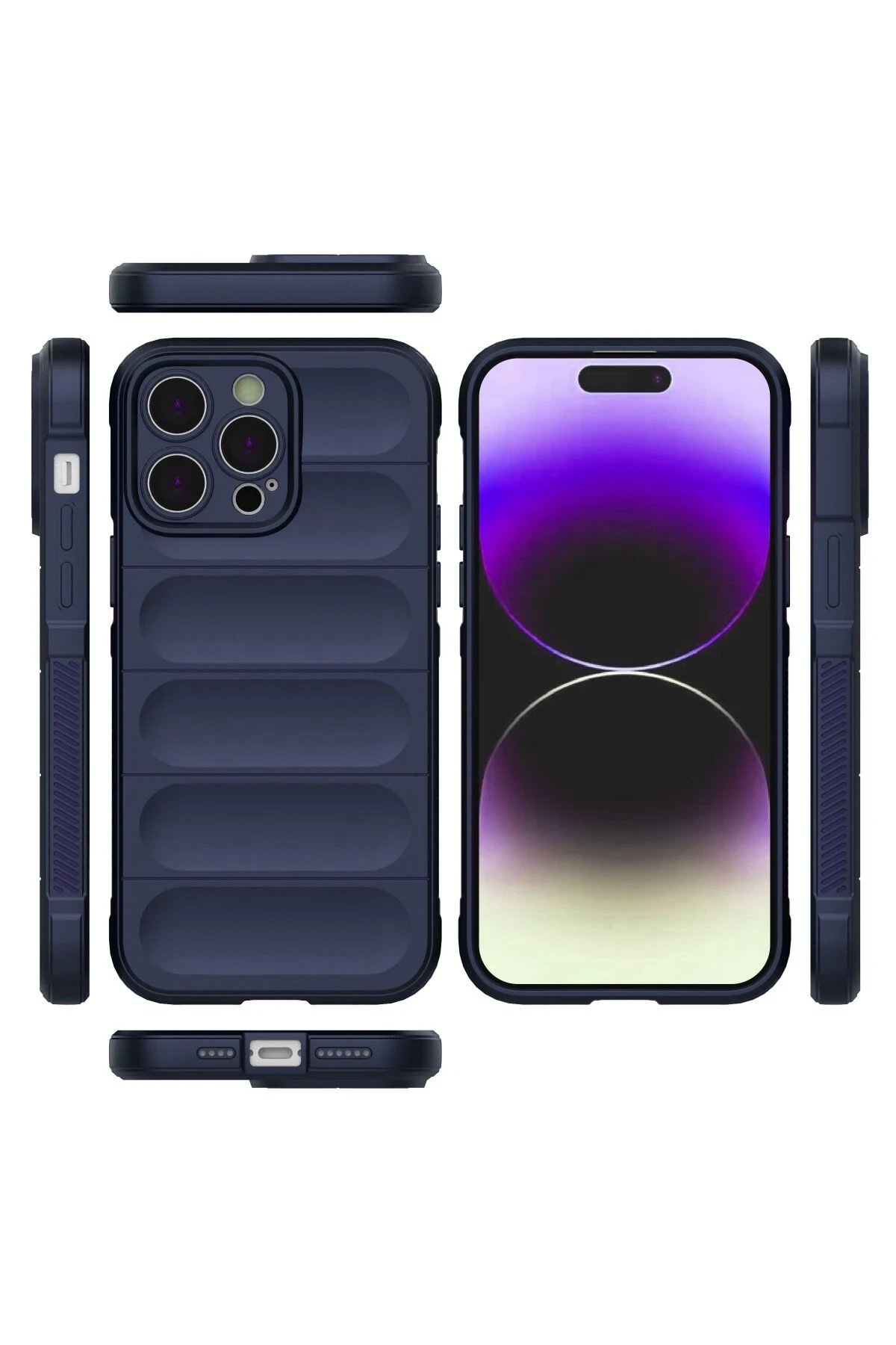 Newface iPhone 13 Pro Kılıf Optimum Silikon - Lacivert