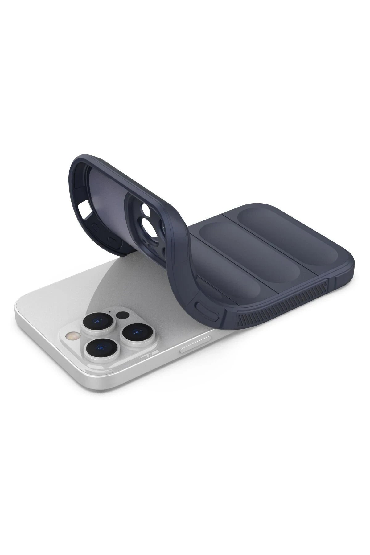 Newface iPhone 13 Pro Kılıf Optimum Silikon - Lacivert