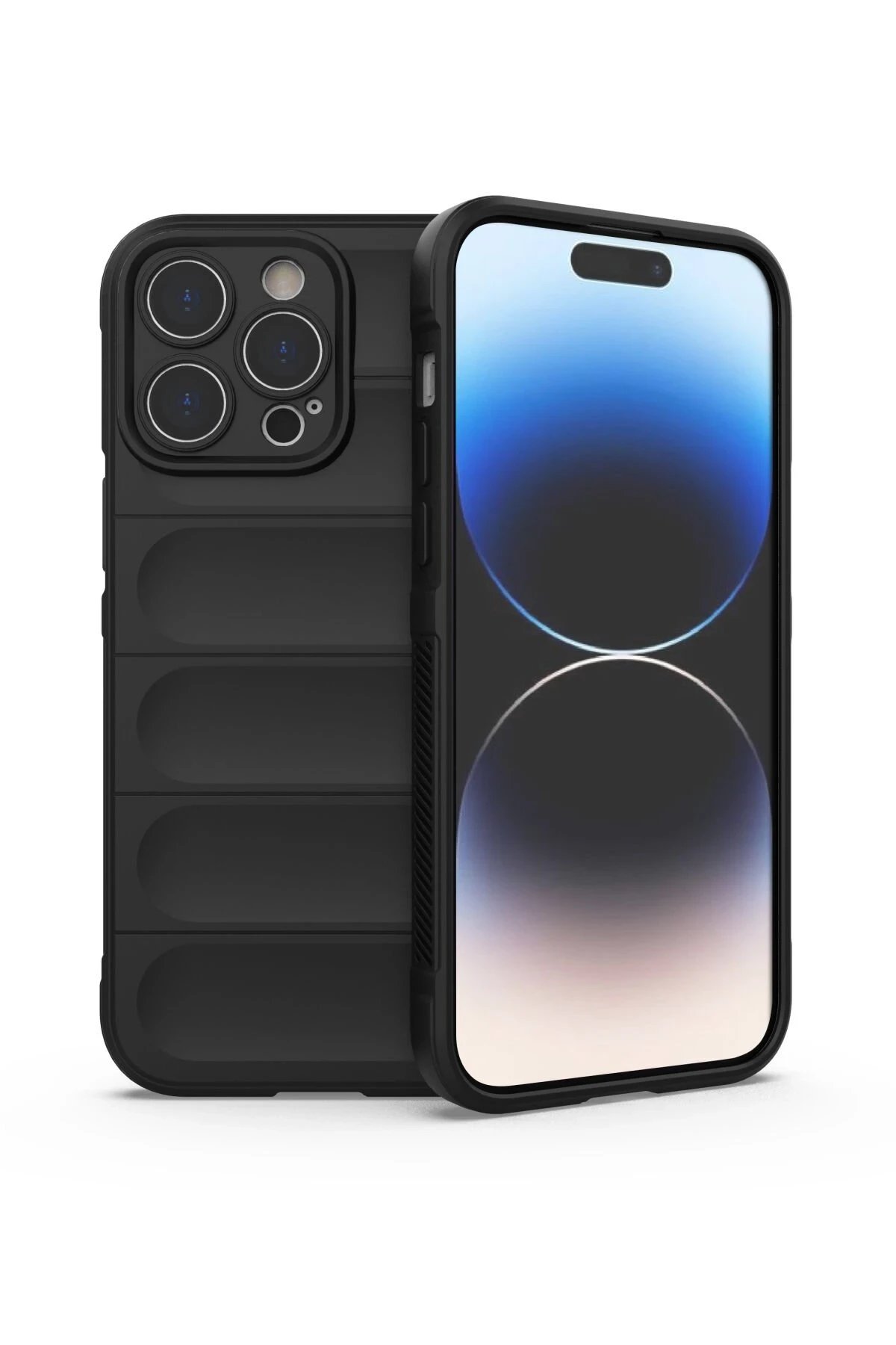 Newface iPhone 13 Pro Max Kılıf Optimum Silikon - Siyah