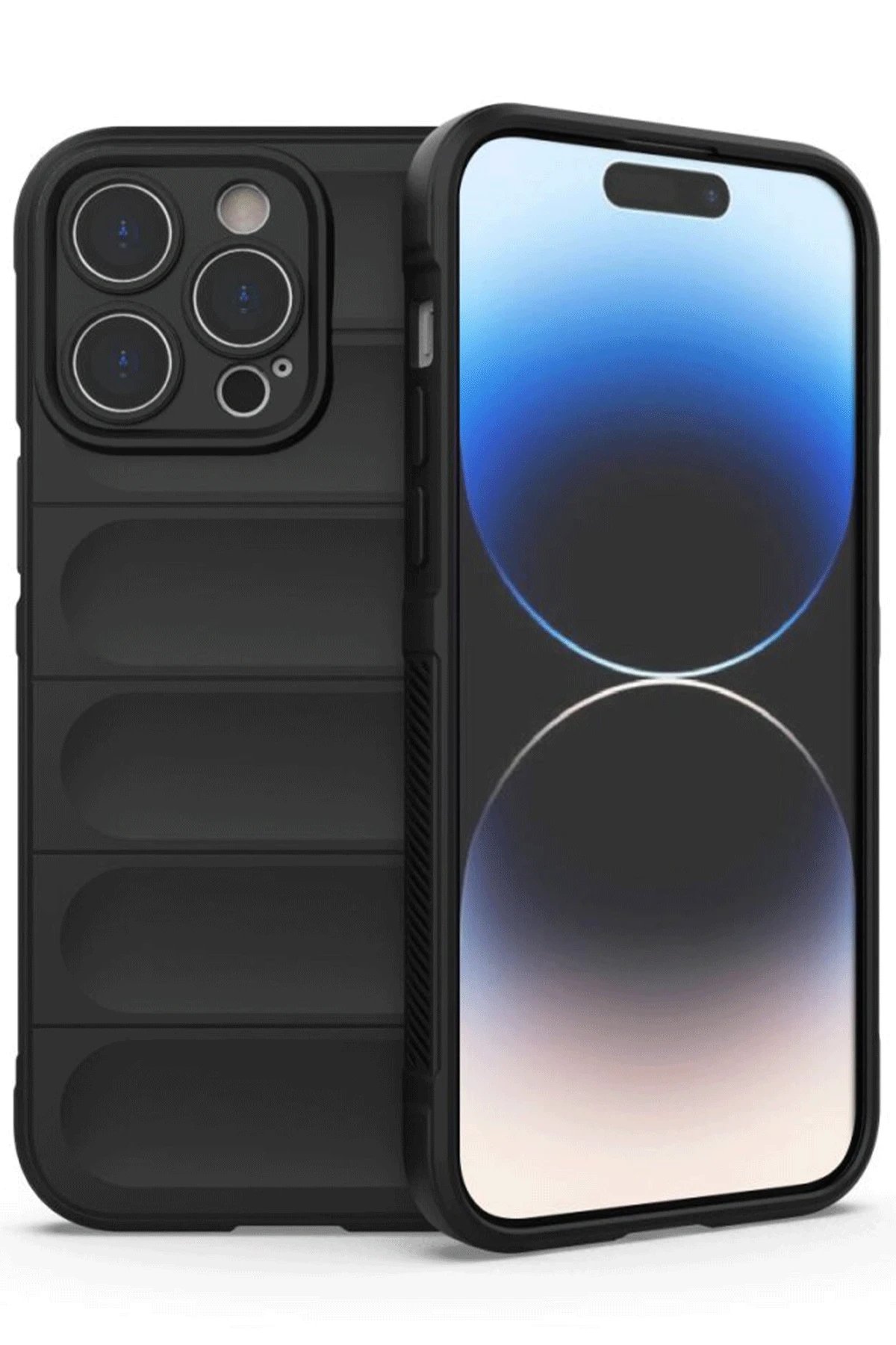 Newface iPhone 14 Pro Max Kılıf Optimum Silikon - Siyah