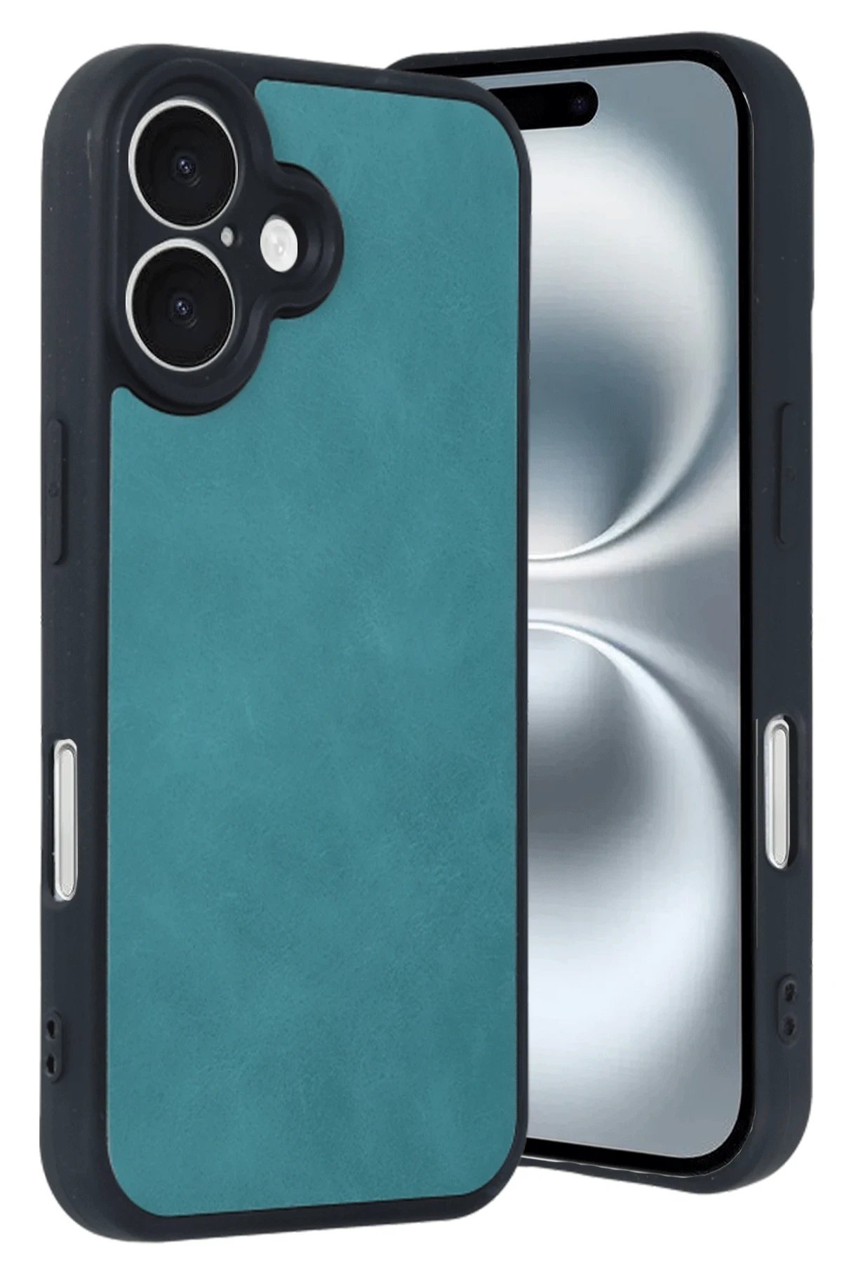 Newface iPhone 16 Kılıf Aras Deri Kapak - Açık Yeşil