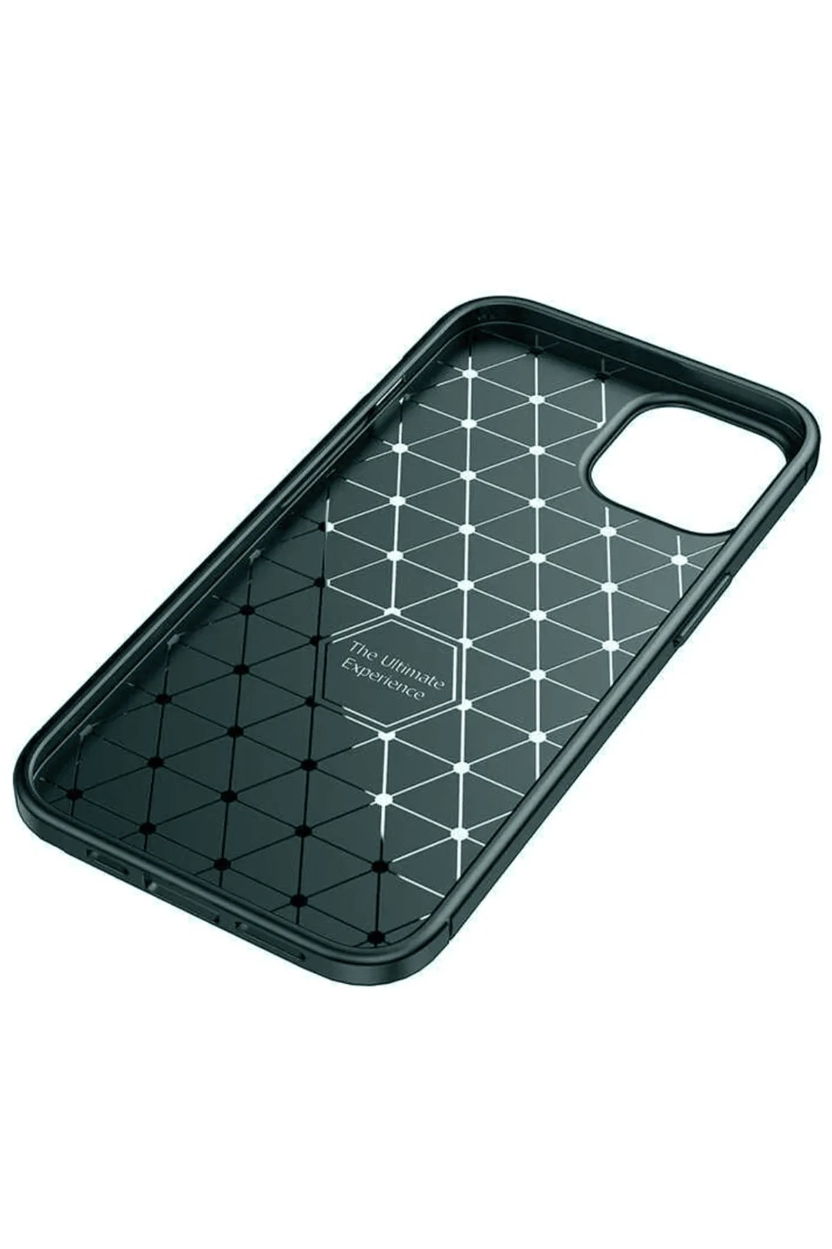 Newface iPhone 14 Kılıf Auto Focus Karbon Kapak - Koyu Yeşil