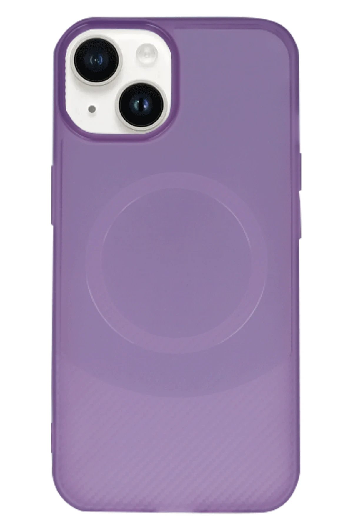 Newface iPhone 14 Kılıf Maya Karbon Kapak - Mürdüm