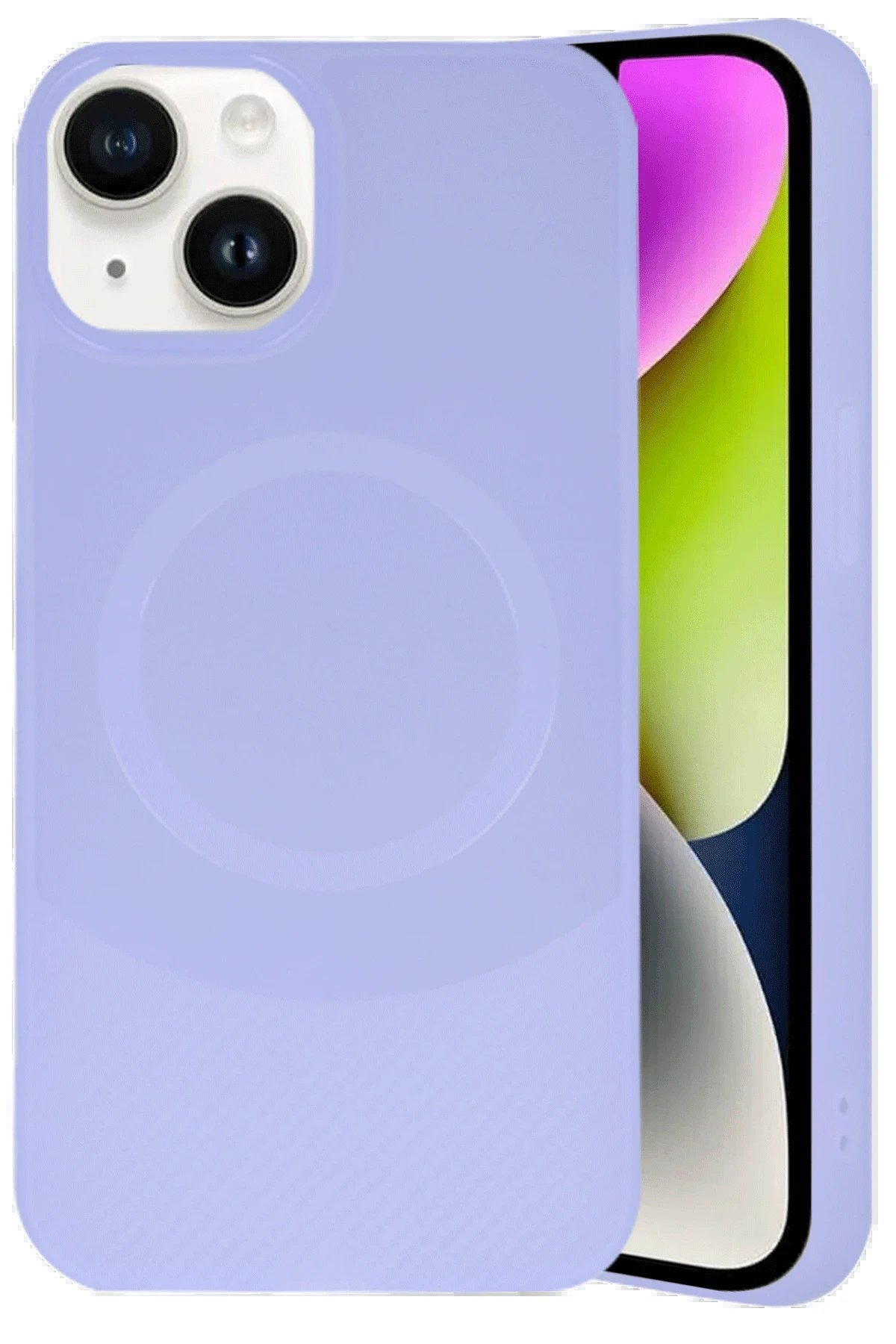 Newface iPhone 14 Kılıf Maya Karbon Kapak - Lila