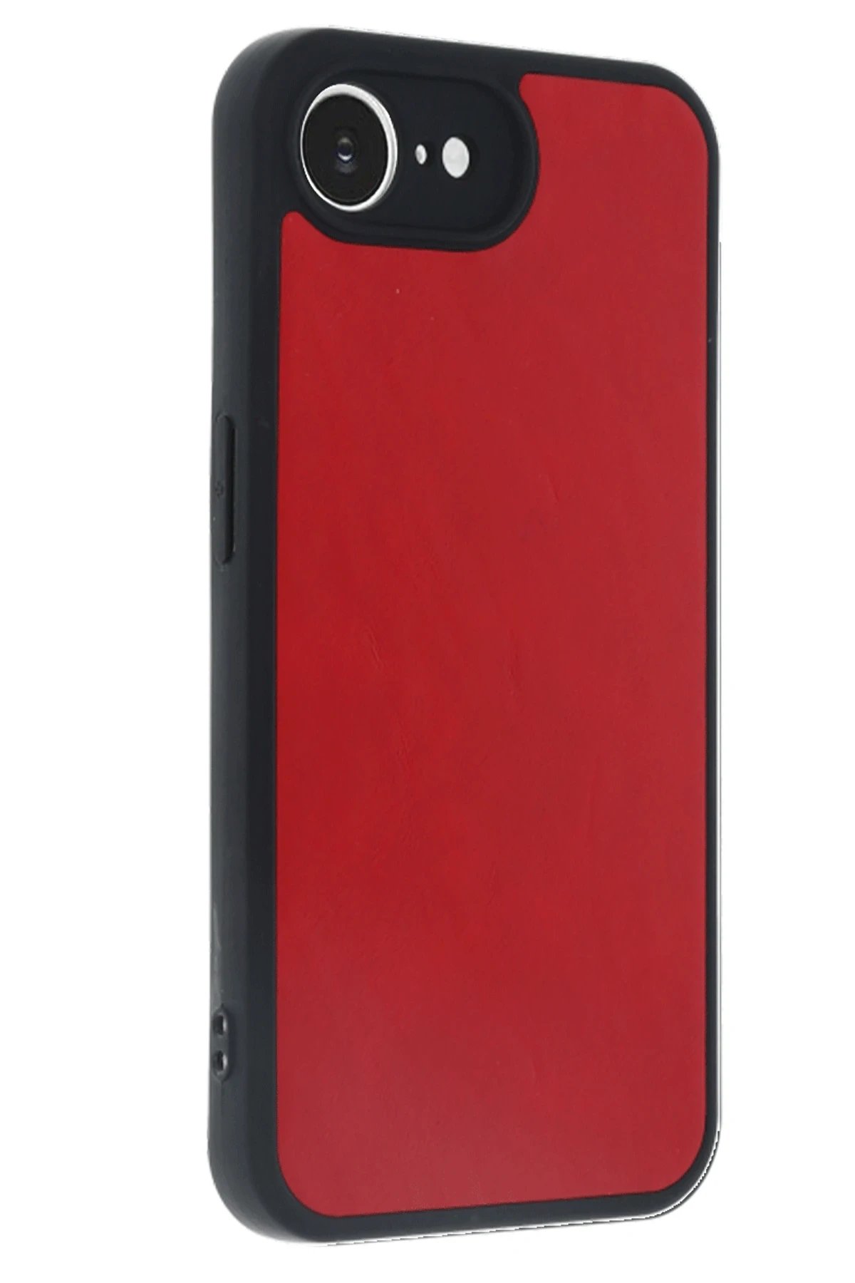 Newface iPhone 16E Kılıf Aras Deri Kapak - Kırmızı