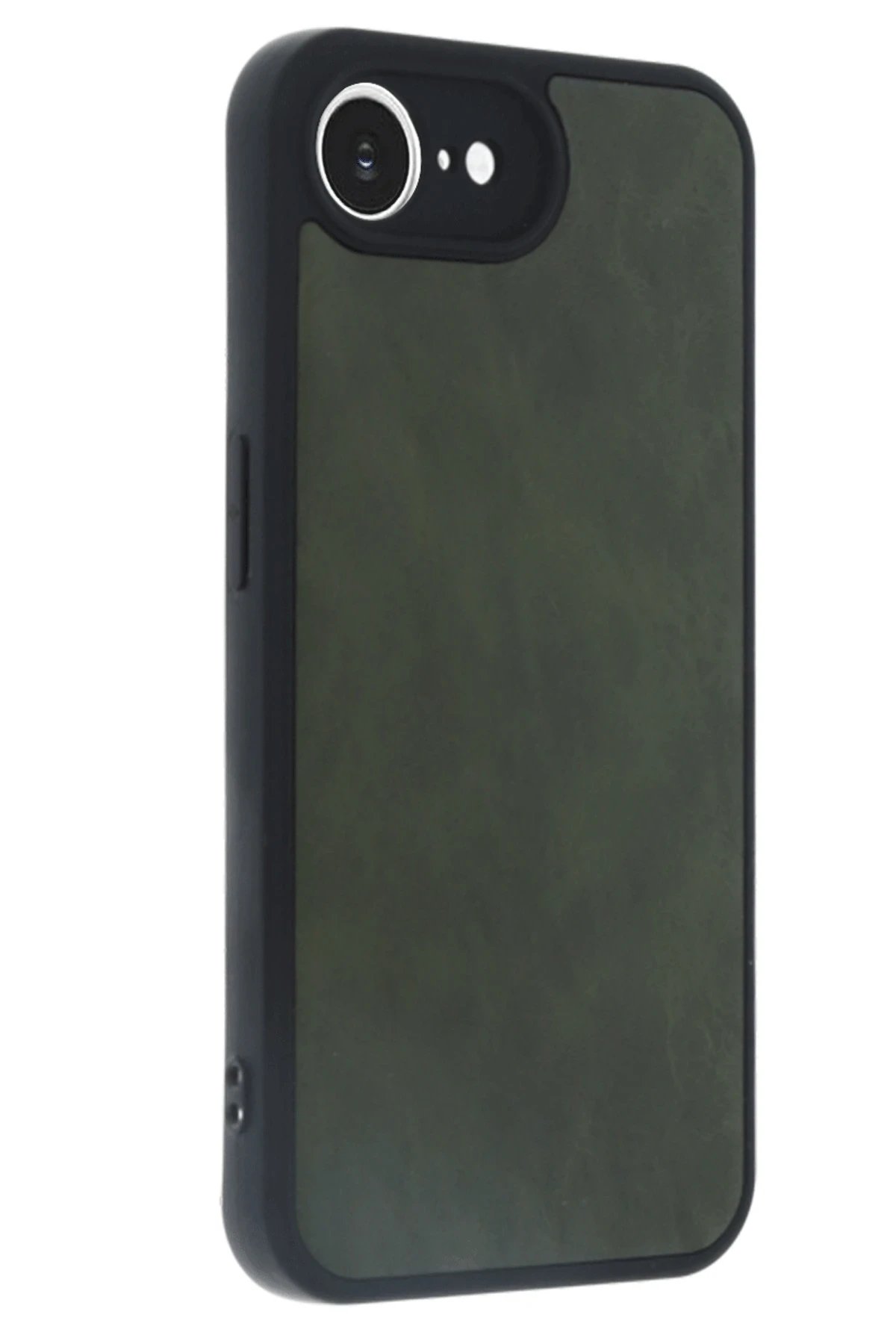 Newface iPhone 16E Kılıf Aras Deri Kapak - Koyu Yeşil