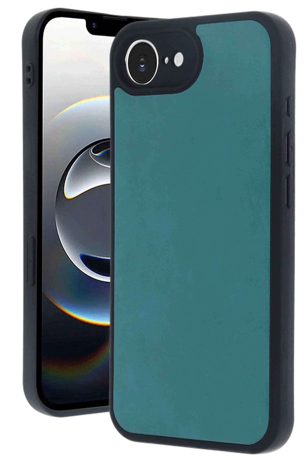 Newface iPhone 16E Kılıf Aras Deri Kapak - Açık Yeşil