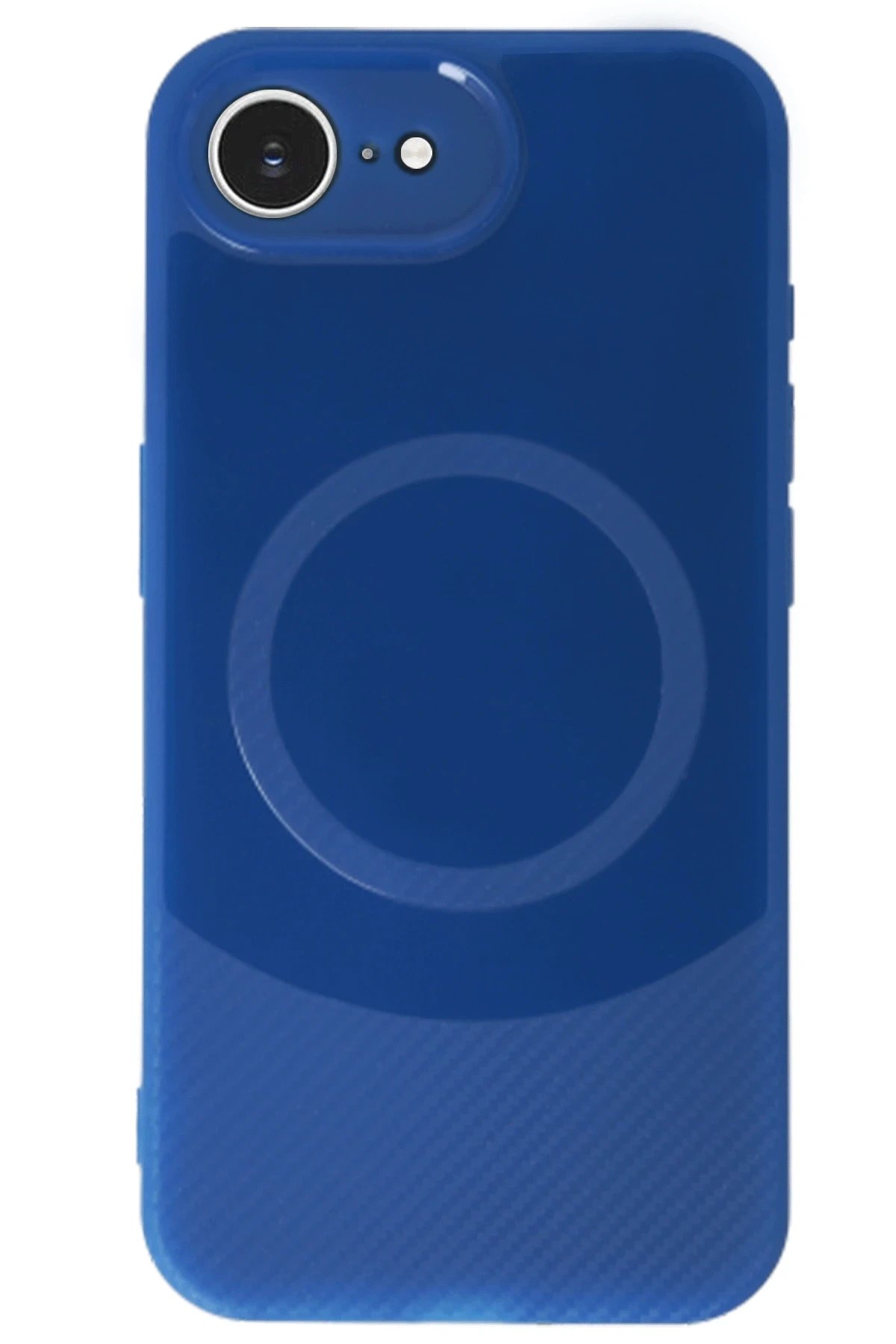 Newface iPhone 16E Kılıf Maya Karbon Kapak - Lacivert