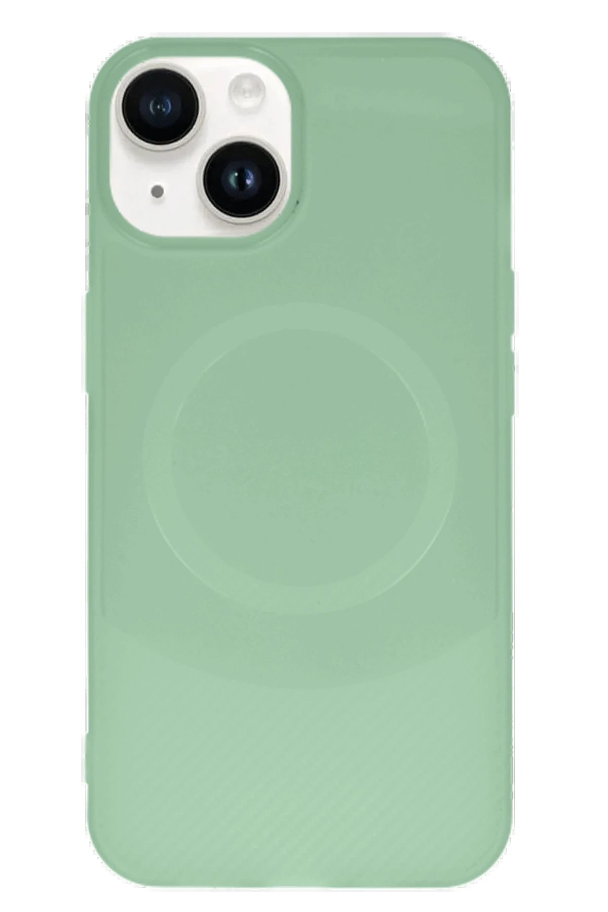 Newface iPhone 14 Kılıf Maya Karbon Kapak - Su Yeşili