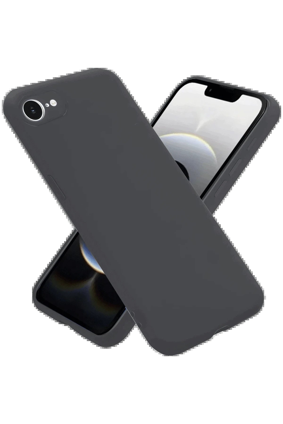 Newface iPhone 16E Kılıf First Silikon - Gri