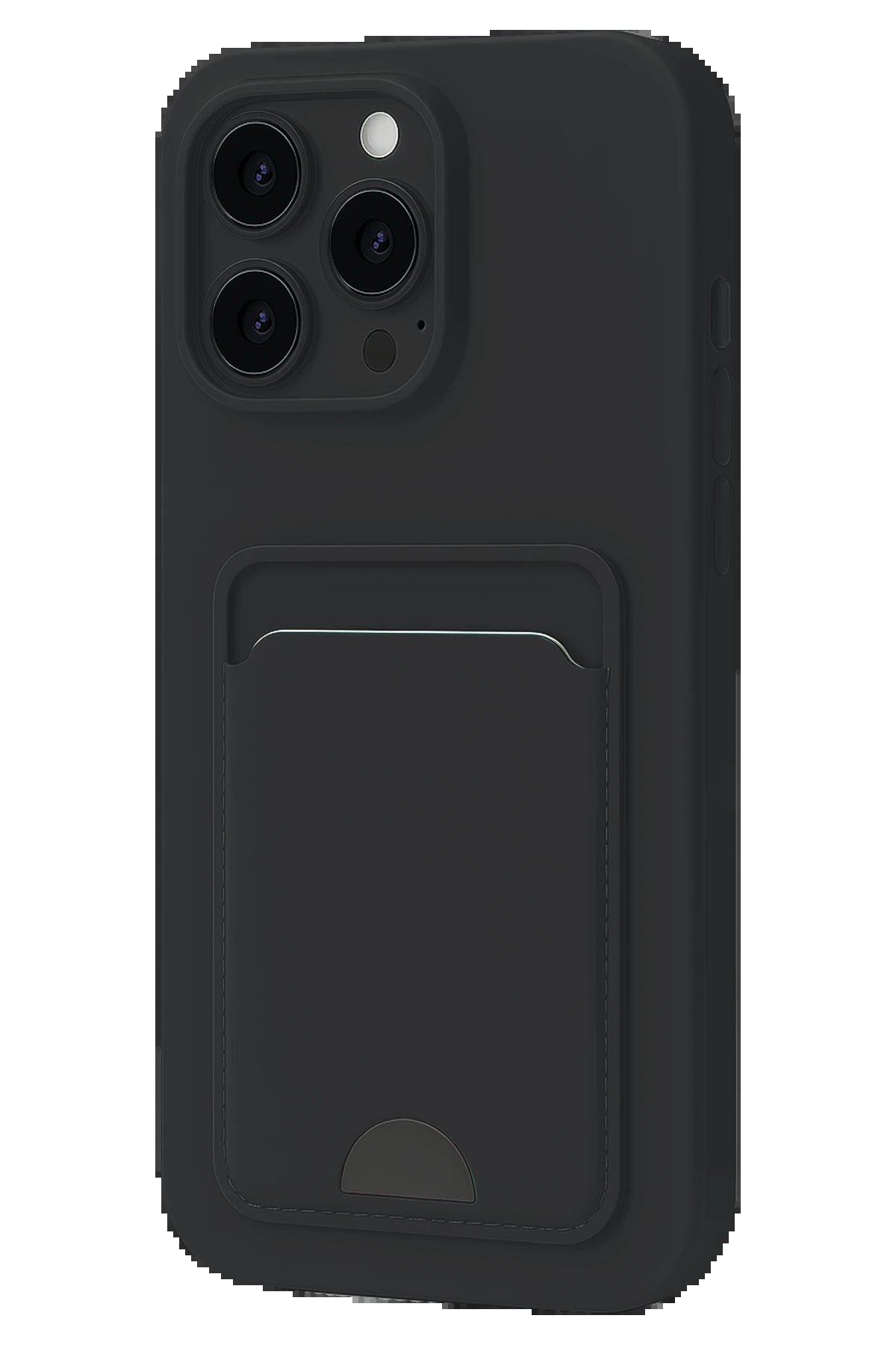 Newface iPhone 16 Pro Max Kılıf Kelvin Kartvizitli Silikon - Siyah