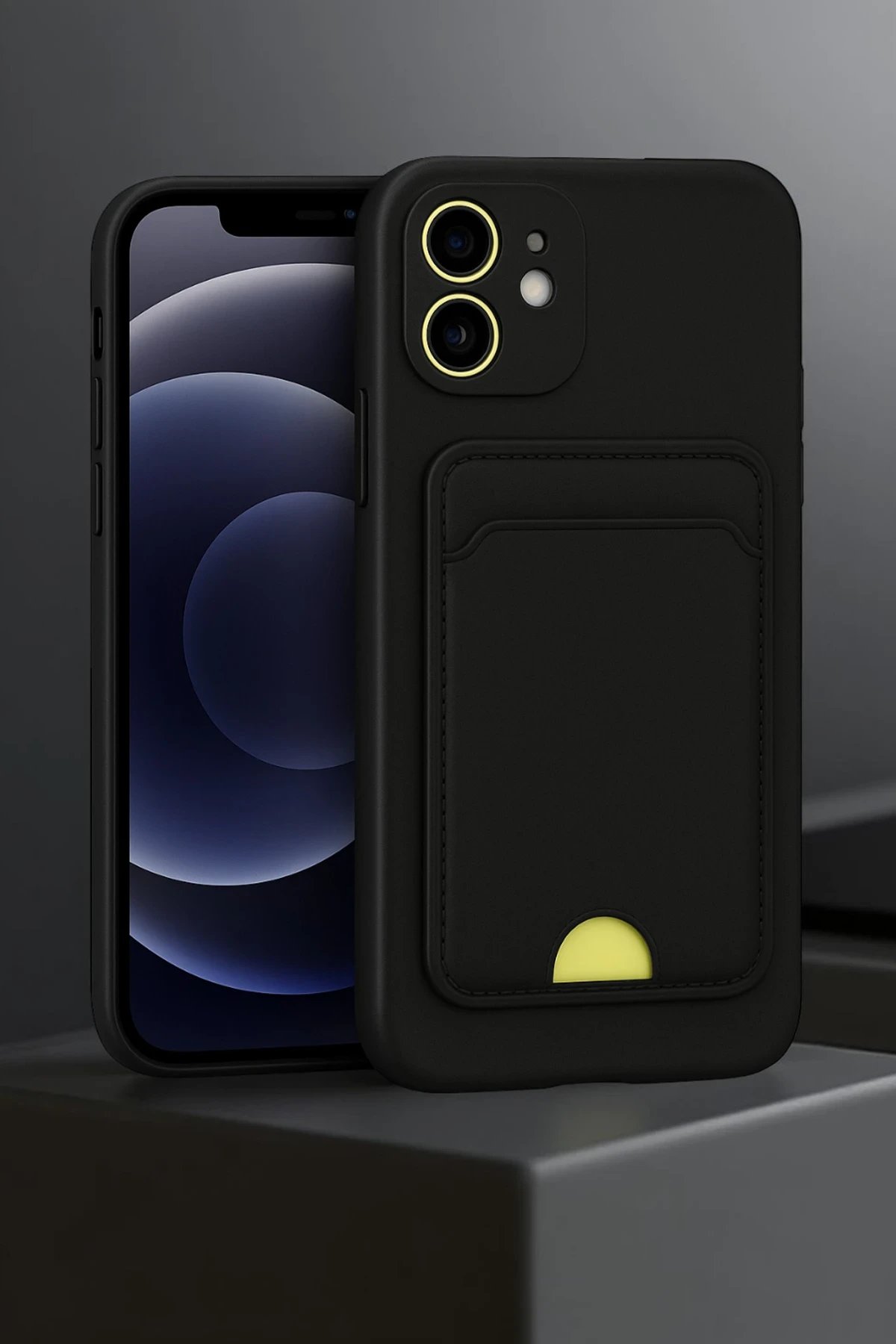 Newface iPhone 11 Kılıf Kelvin Kartvizitli Silikon - Lacivert