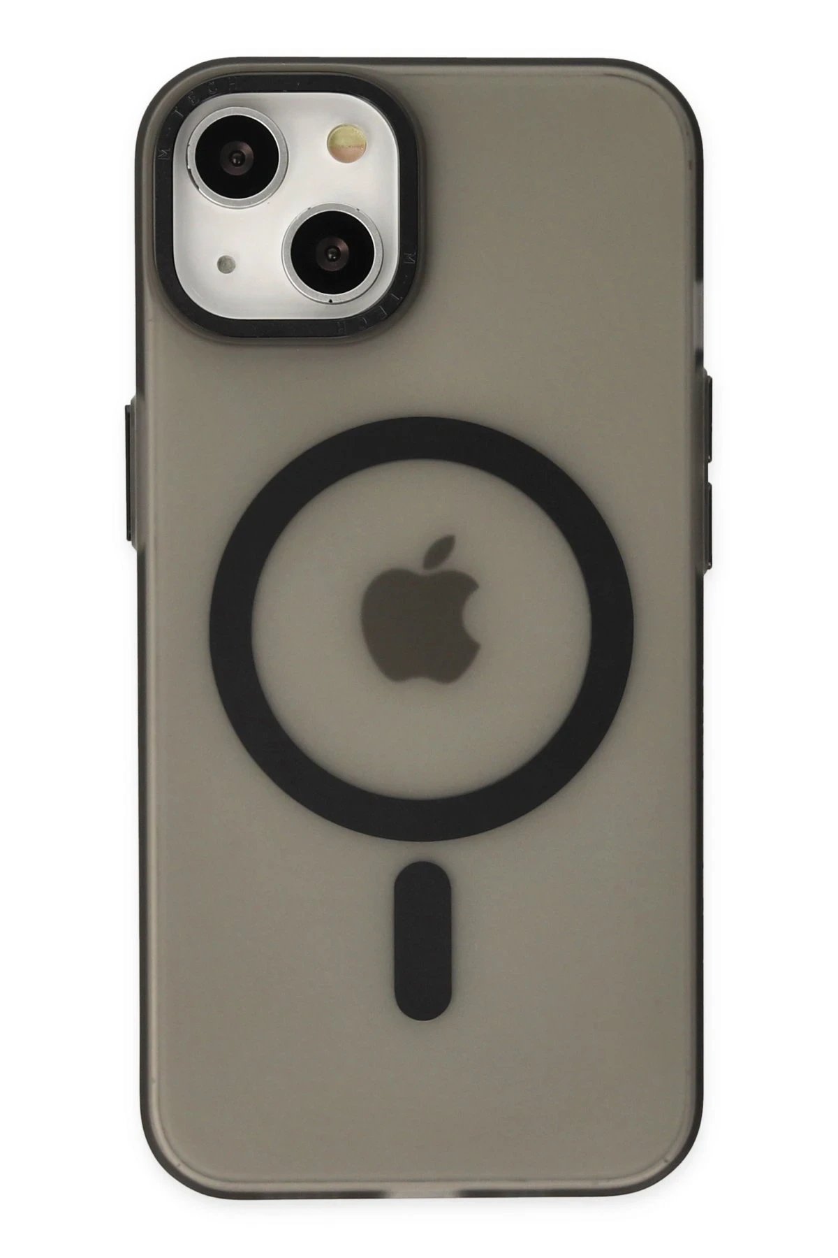 Newface iPhone 15 Kılıf Lodos Magneticsafe Mat Kapak - Siyah