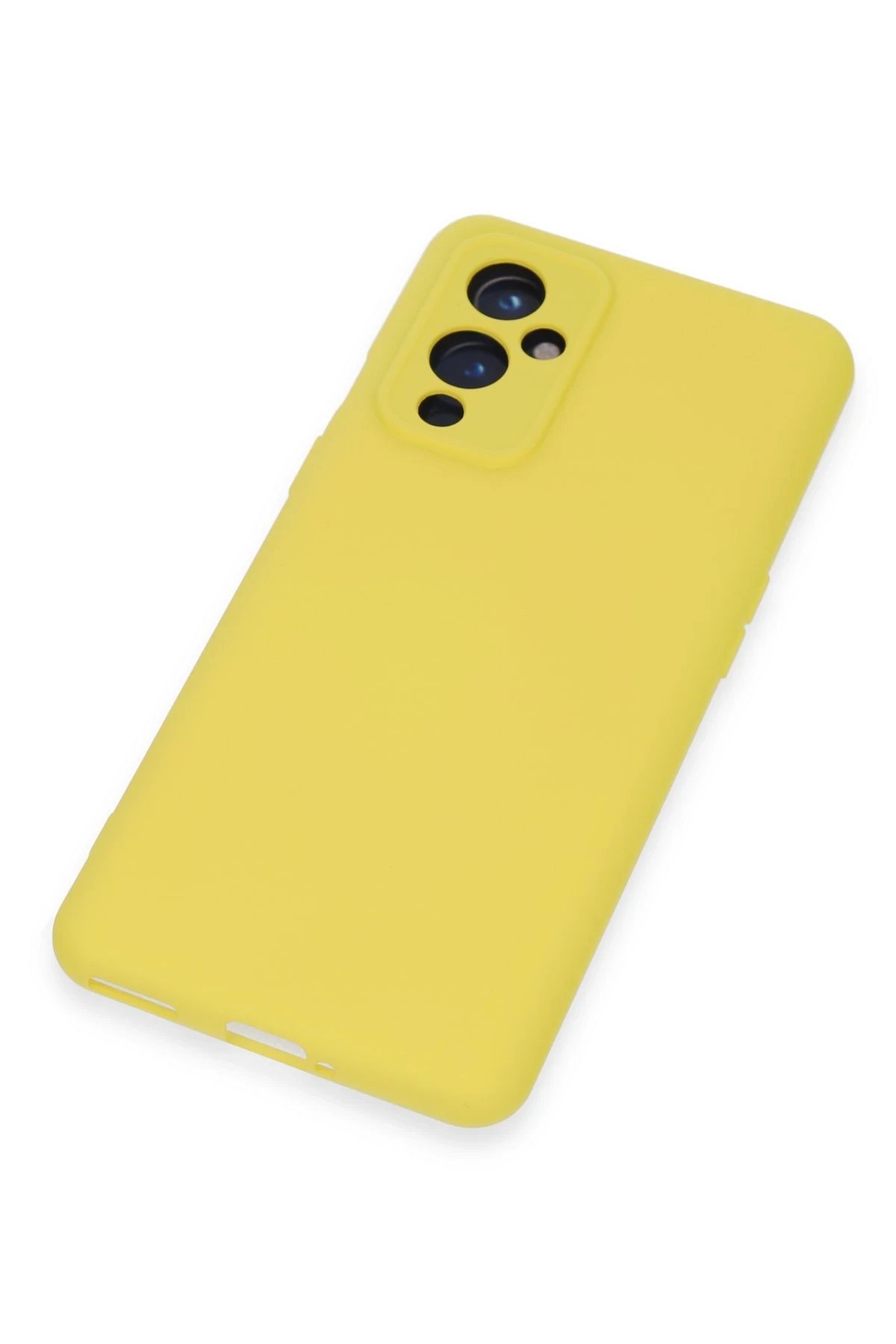 Newface One Plus 9 Kılıf Nano içi Kadife Silikon - Sarı