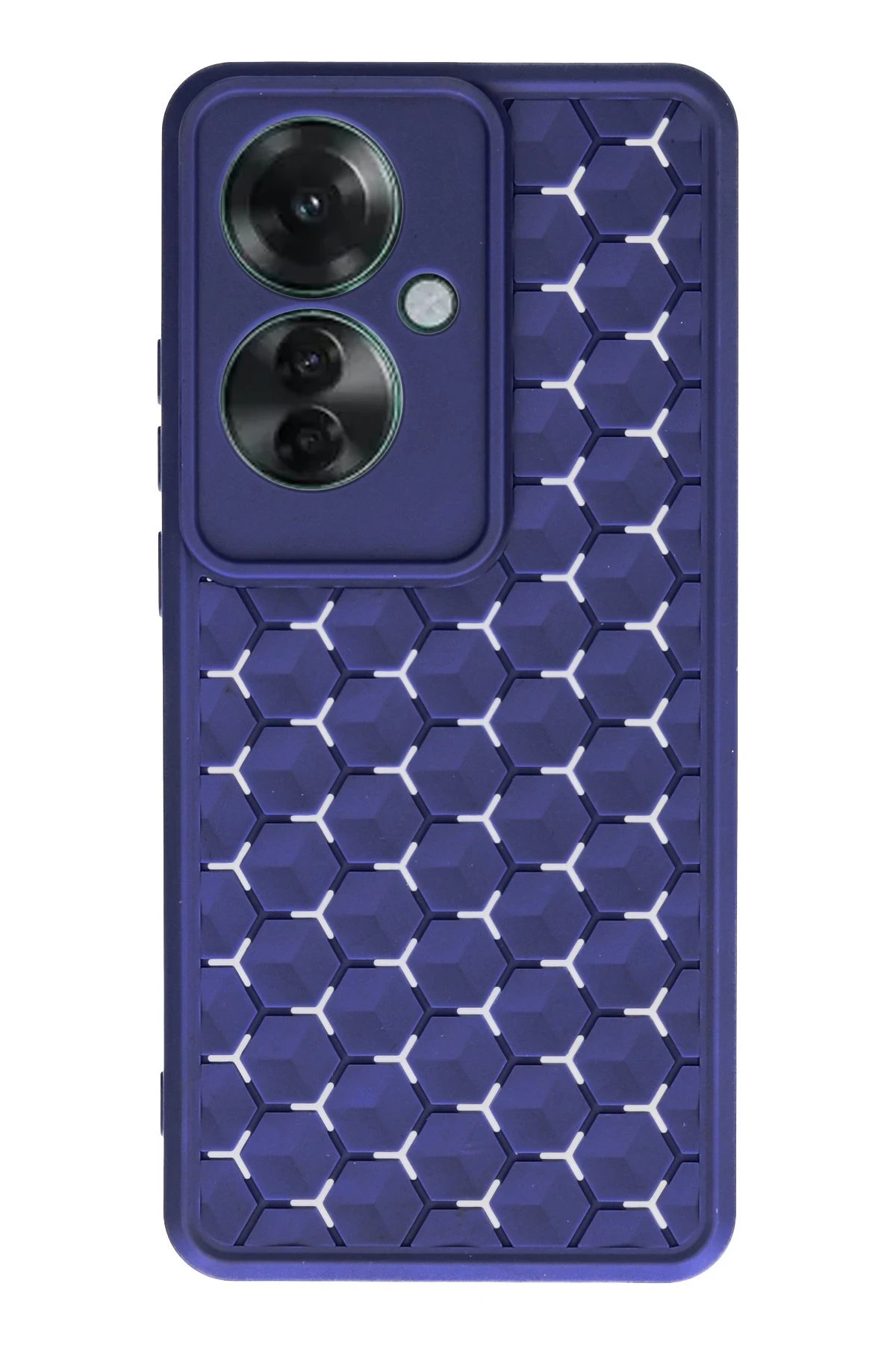 Newface Oppo Reno 11F Kılıf Petek Silikon Kapak - Lacivert