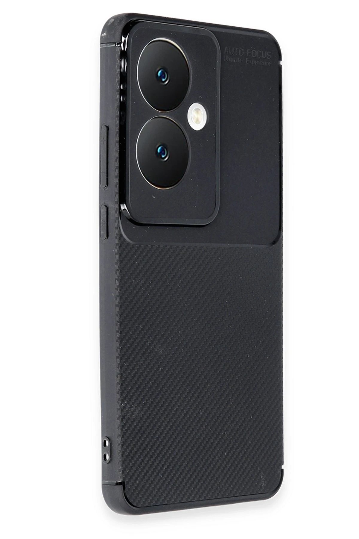 Newface Oppo Reno 11F Kılıf Auto Focus Karbon Kapak - Siyah