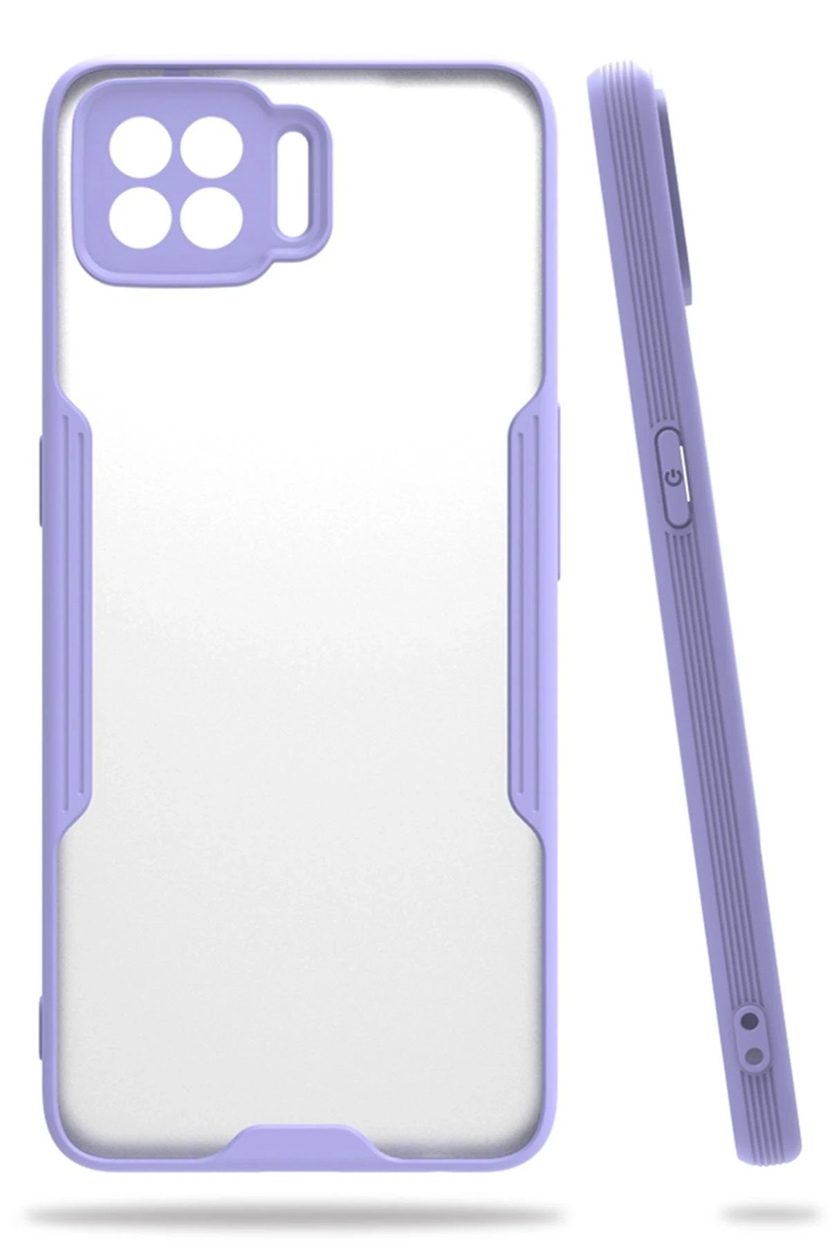 Newface Oppo A73 Kılıf Platin Silikon - Lila