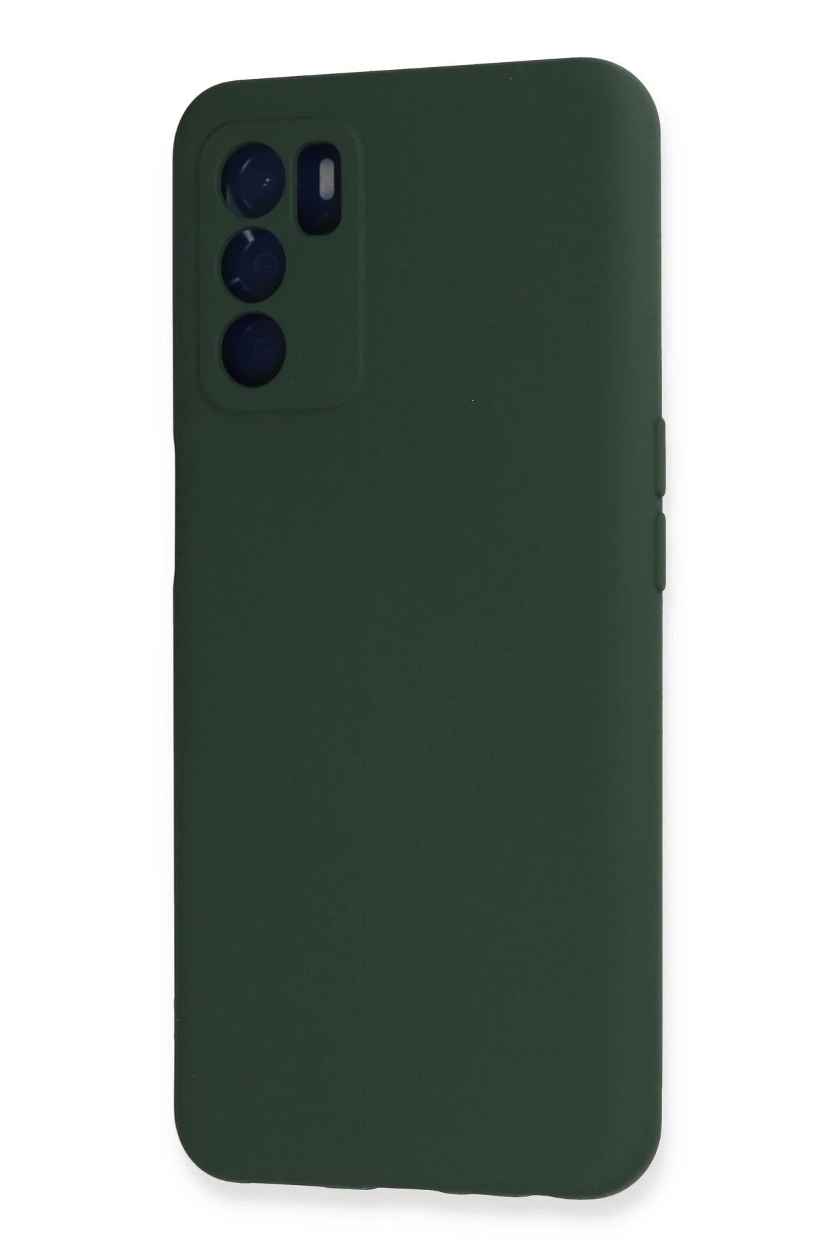 Newface Oppo A16 Kılıf Nano içi Kadife Silikon - Koyu Yeşil