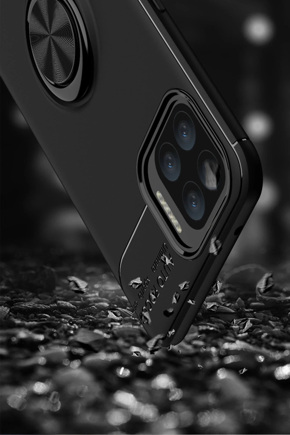 Newface Oppo A73 Kılıf Range Yüzüklü Silikon - Mavi