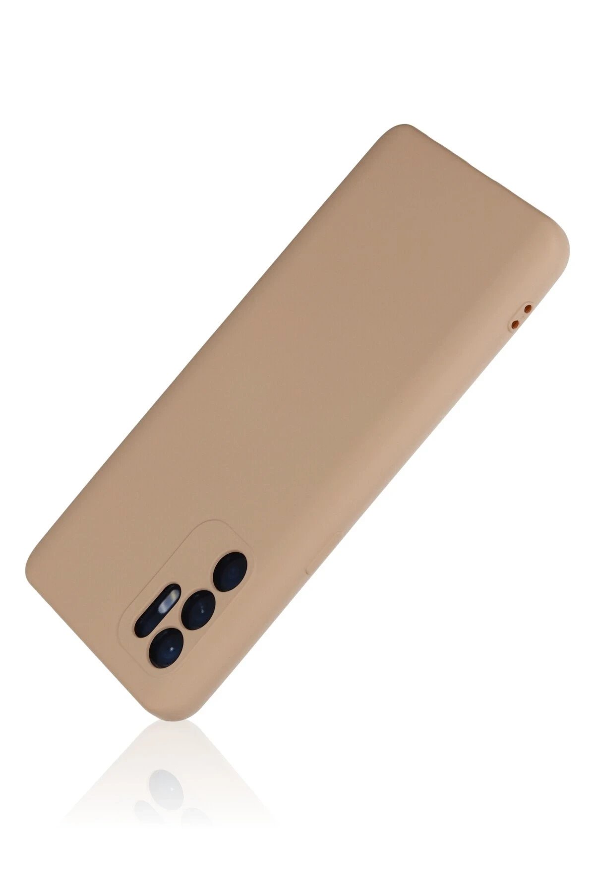 Newface Oppo Reno 6 Kılıf Nano içi Kadife Silikon - Pudra