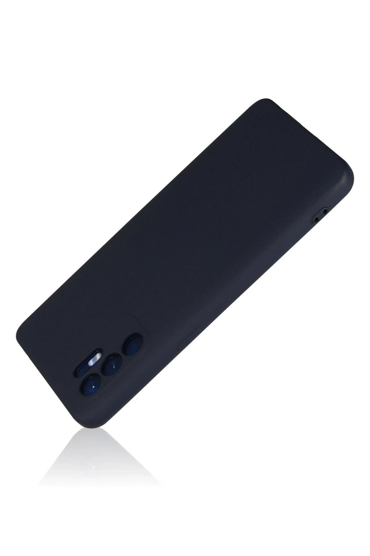 Newface Oppo Reno 6 Kılıf Nano içi Kadife Silikon - Lacivert