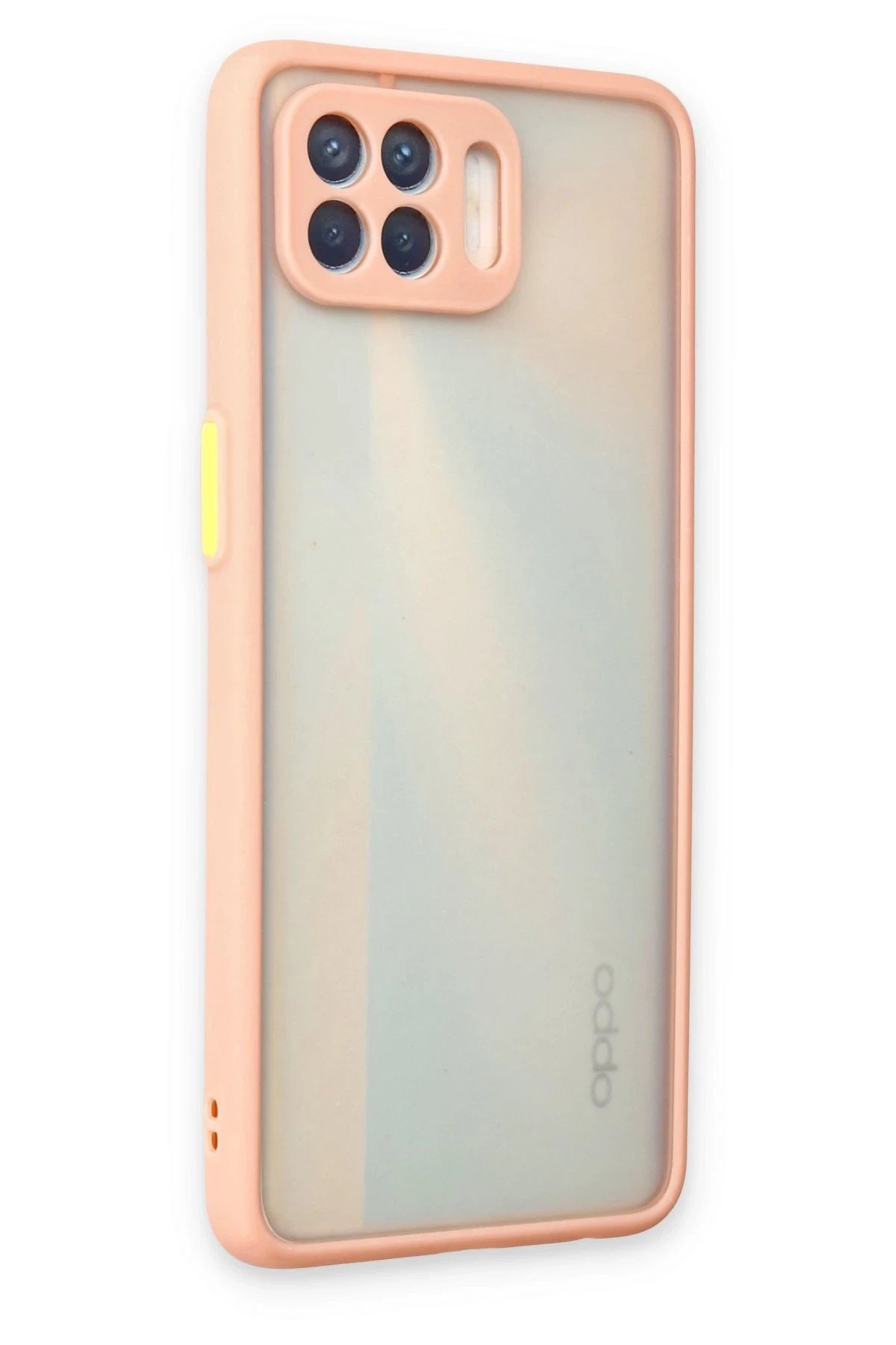 Newface Oppo Reno 4 Lite Kılıf Montreal Silikon Kapak - Pembe