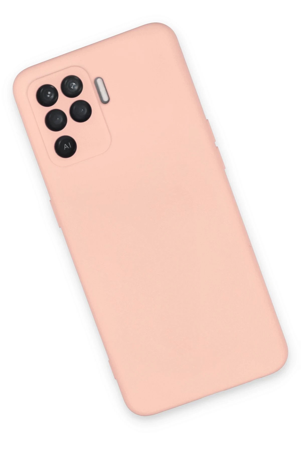 Newface Oppo Reno 5 Lite Kılıf Nano içi Kadife Silikon - Pudra