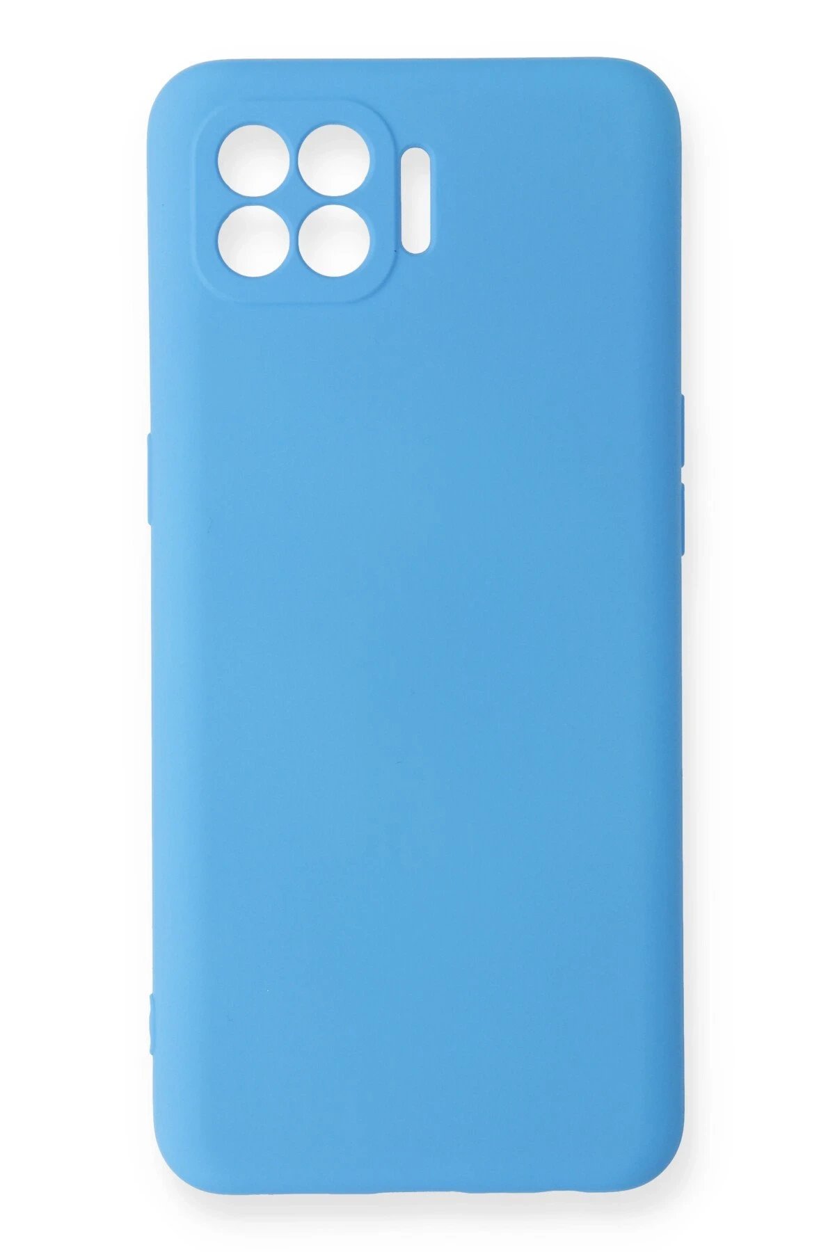 Newface Oppo Reno 4 Lite Kılıf Nano içi Kadife Silikon - Mavi