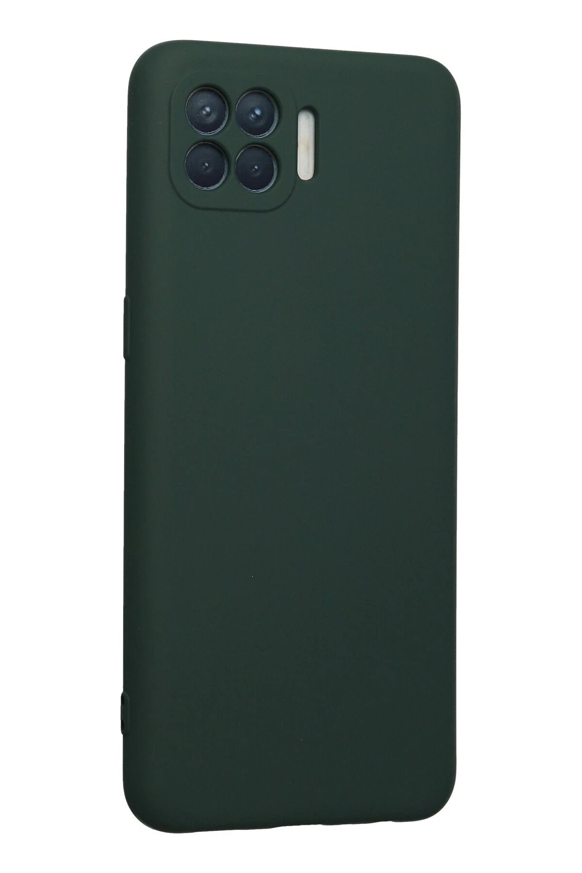 Newface Oppo Reno 4 Lite Kılıf Nano içi Kadife Silikon - Koyu Yeşil