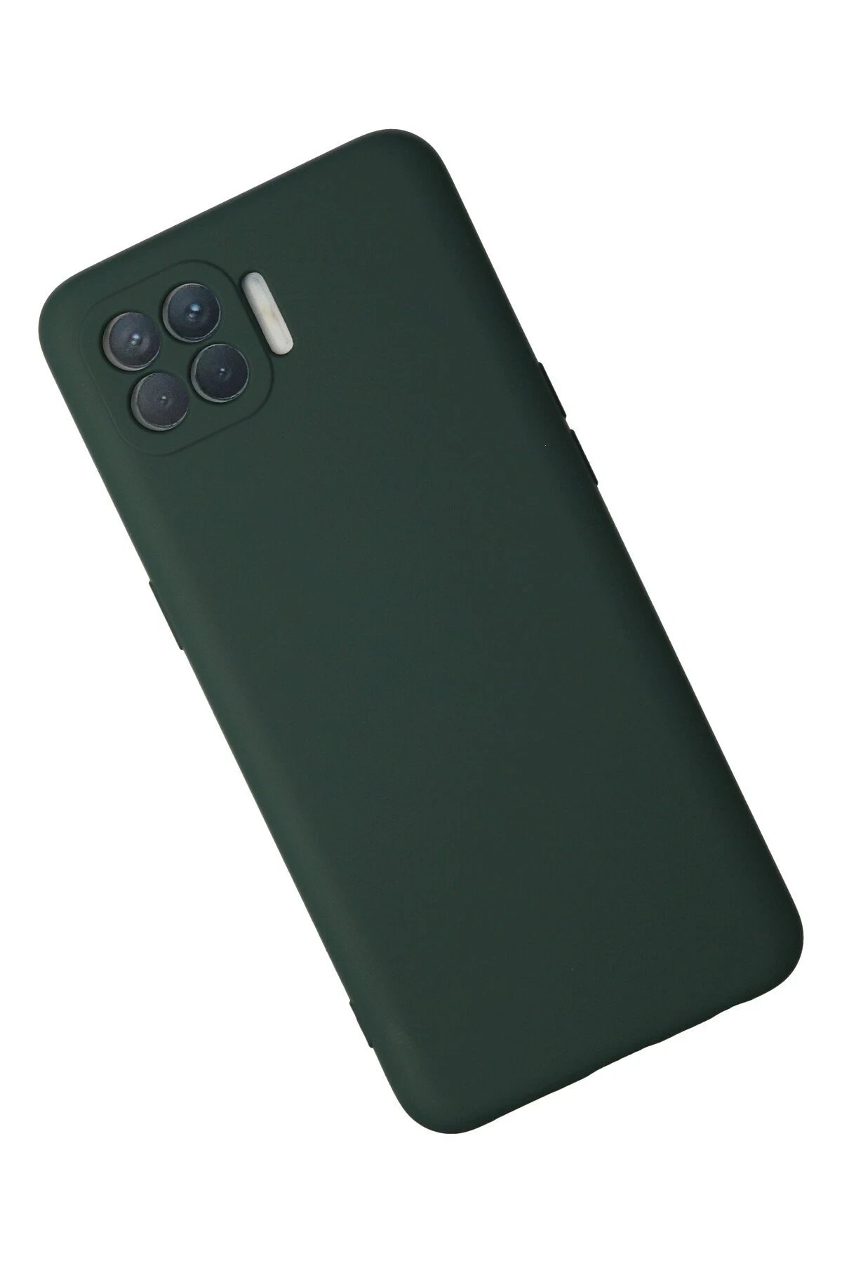 Newface Oppo Reno 4 Lite Kılıf Nano içi Kadife Silikon - Koyu Yeşil